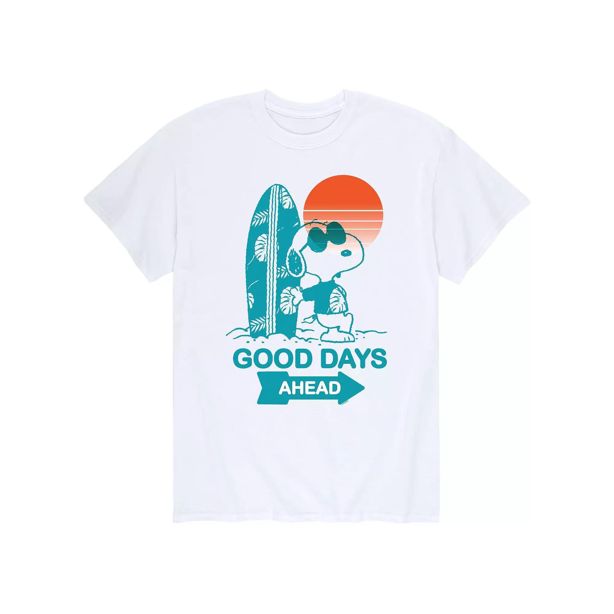 Mens Peanuts Snoopy Good Days Ahead Tee Product Image