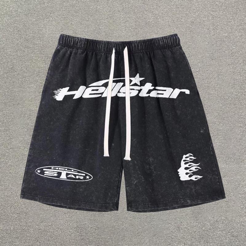 Vintage Hellstar Print Drawstring Shorts Product Image
