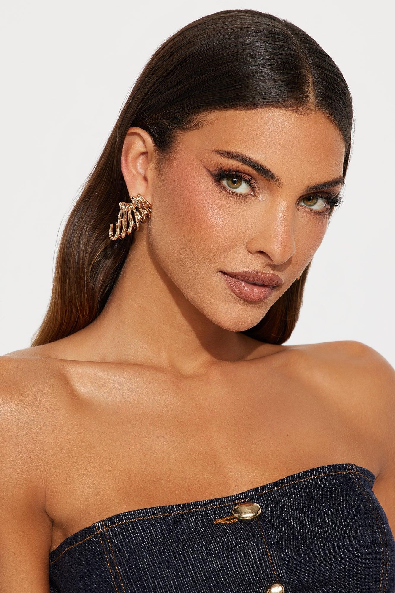 All Sorts Drop Earrings  - Gold Female Product Image