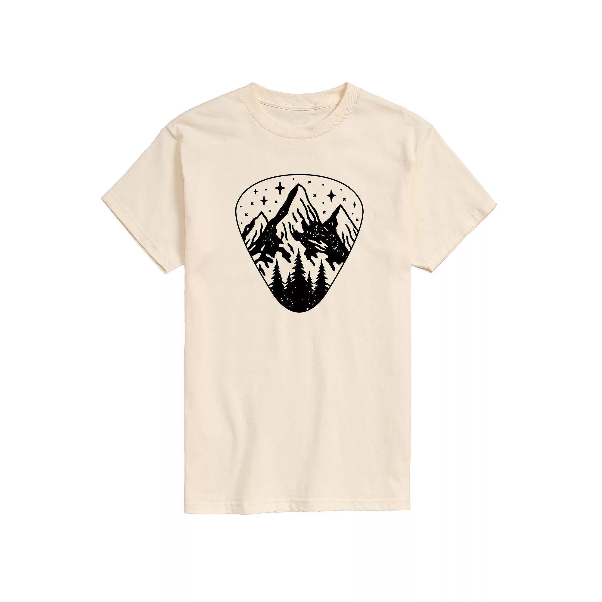 Mens Guitar Pick Outdoor Scene Tee Product Image