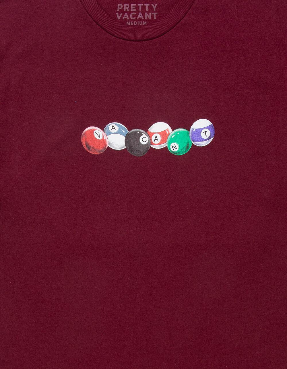 PRETTY VACANT Billiards Mens Tee - BURGUNDY Product Image