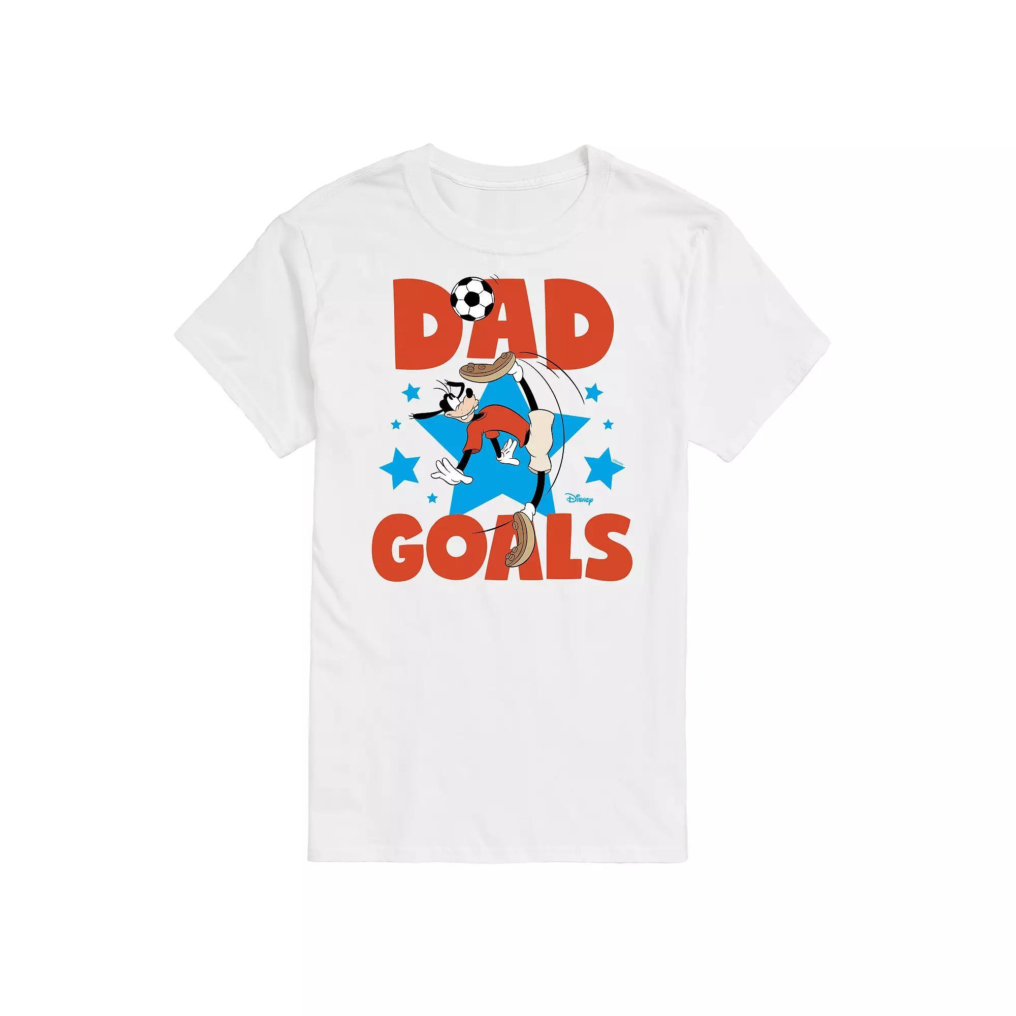 Disneys Goofy Big & Tall Dad Goals Graphic Tee, Mens Product Image