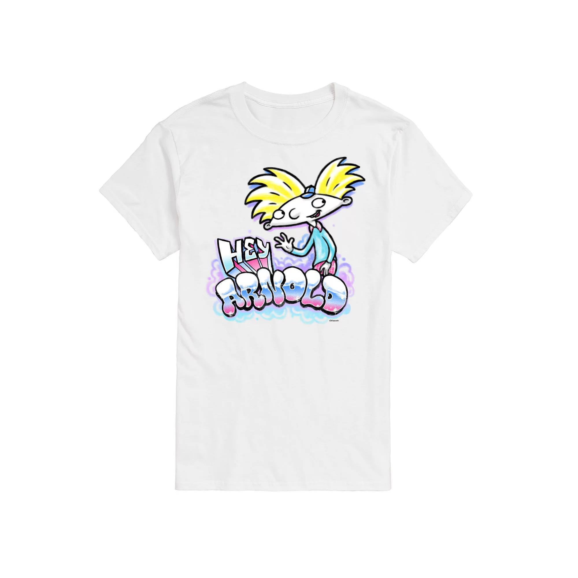 Big & Tall Hey Arnold! Airbrush Arnold Portrait Graphic Tee, Mens Product Image