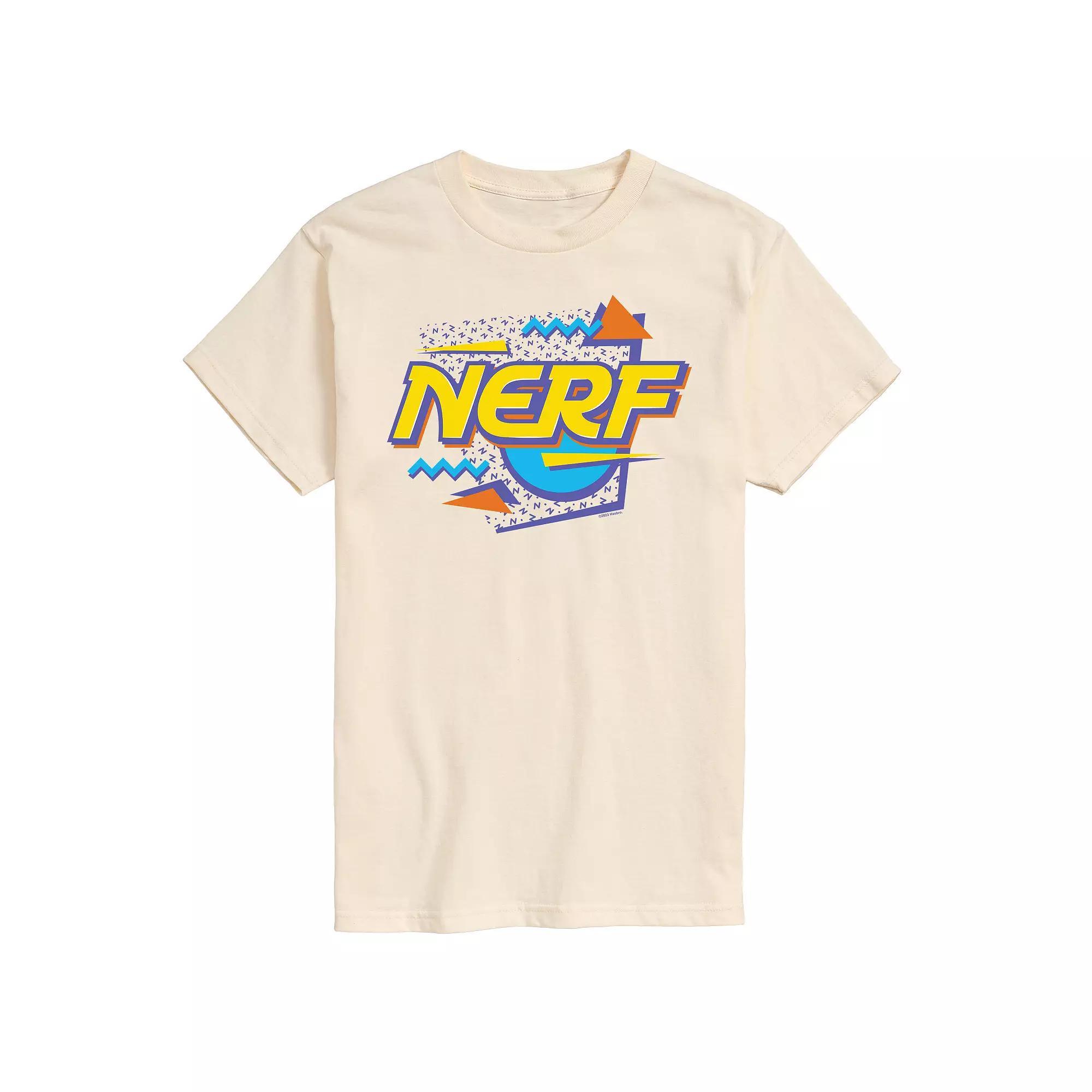 Big & Tall Nerf 90s Sprinkle Logo Graphic Tee, Mens Blue Product Image