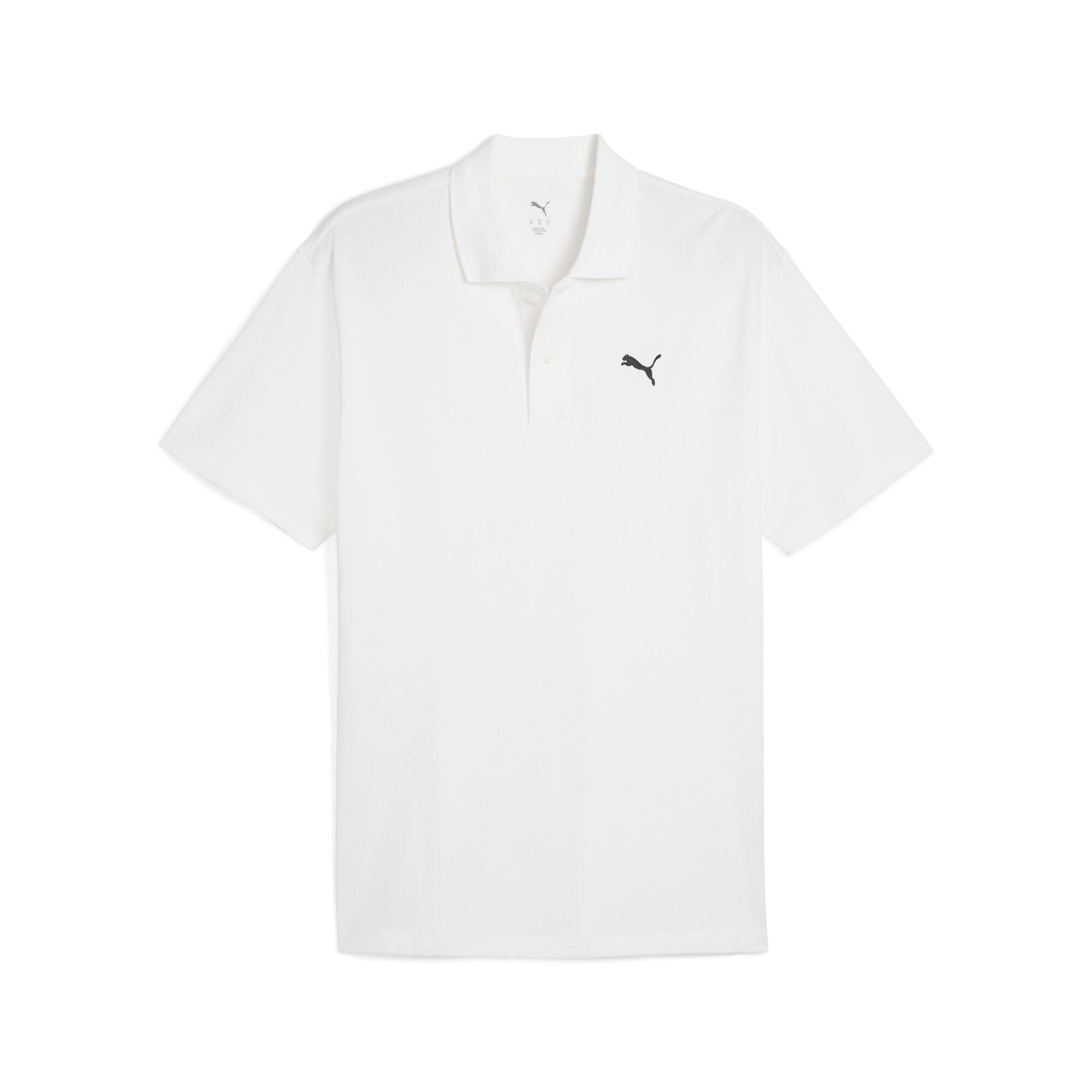 PUMA WARDROBE ESS Men's Pique Relaxed Polo Shirt Product Image