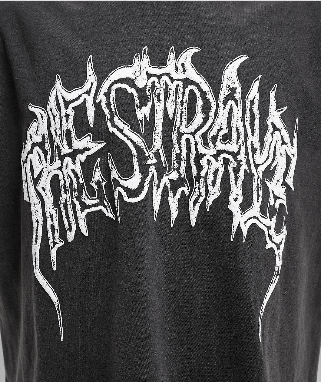 Straye Metal Black Wash Heavyweight T-Shirt Product Image