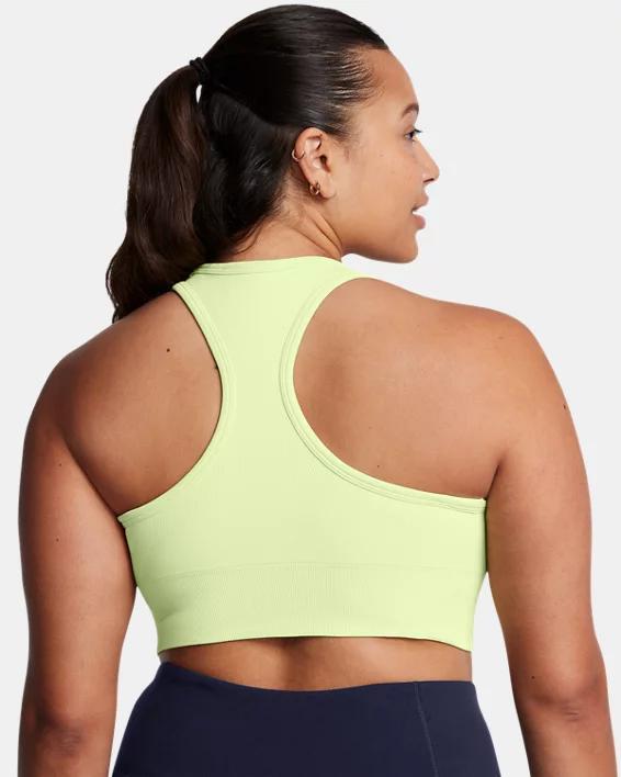 Women's Under Armour Vanish Seamless Medium-Impact Mid Sports Bra, Size: XS, White Product Image