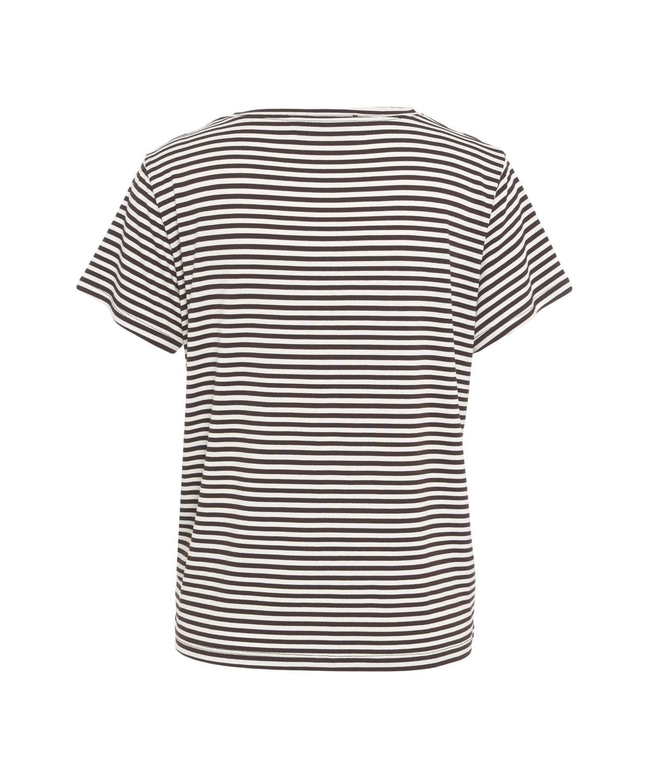 Striped viscose t-shirt Product Image