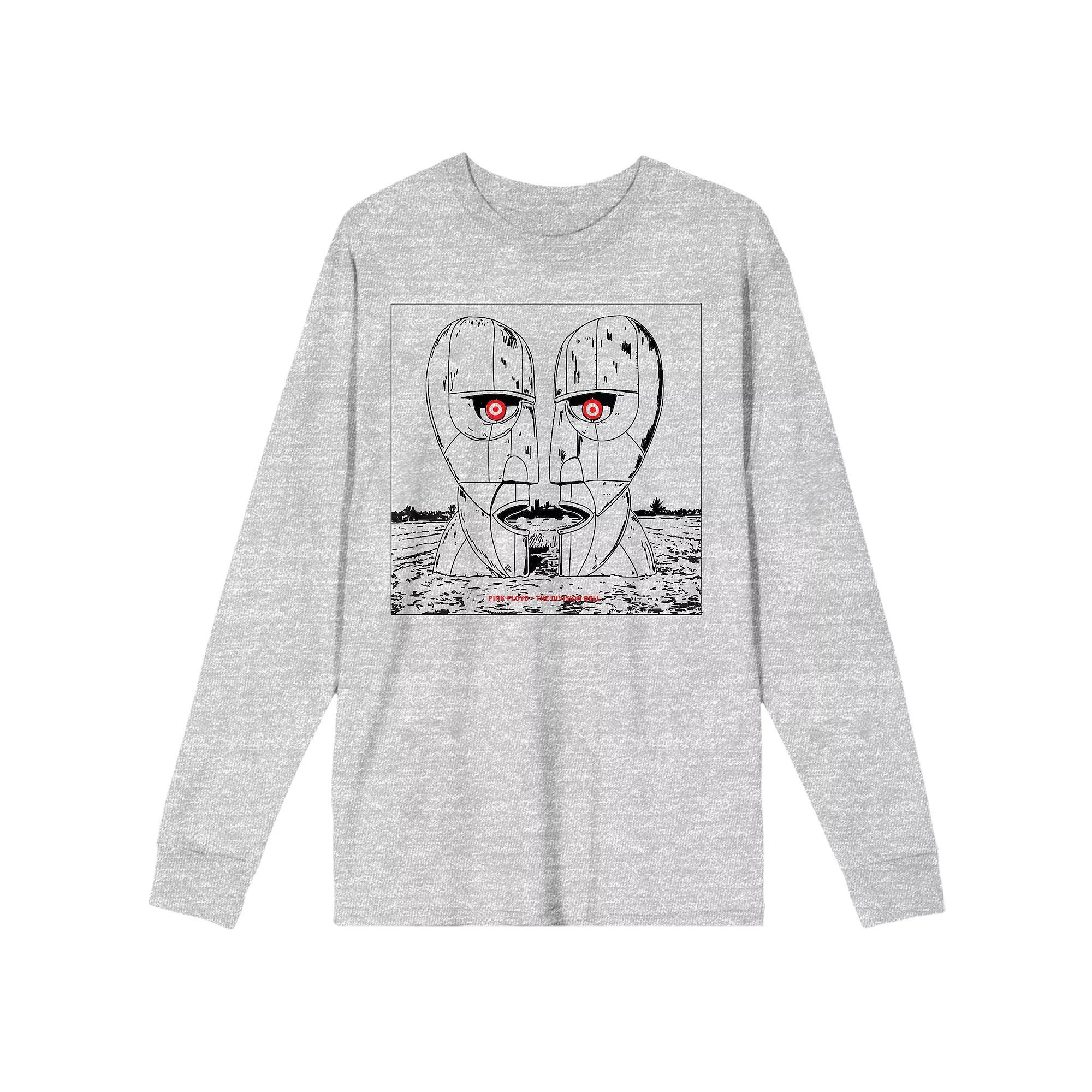 Men's Pink Floyd Division Bell Long Sleeve Tee, Size: Large, Gray Product Image