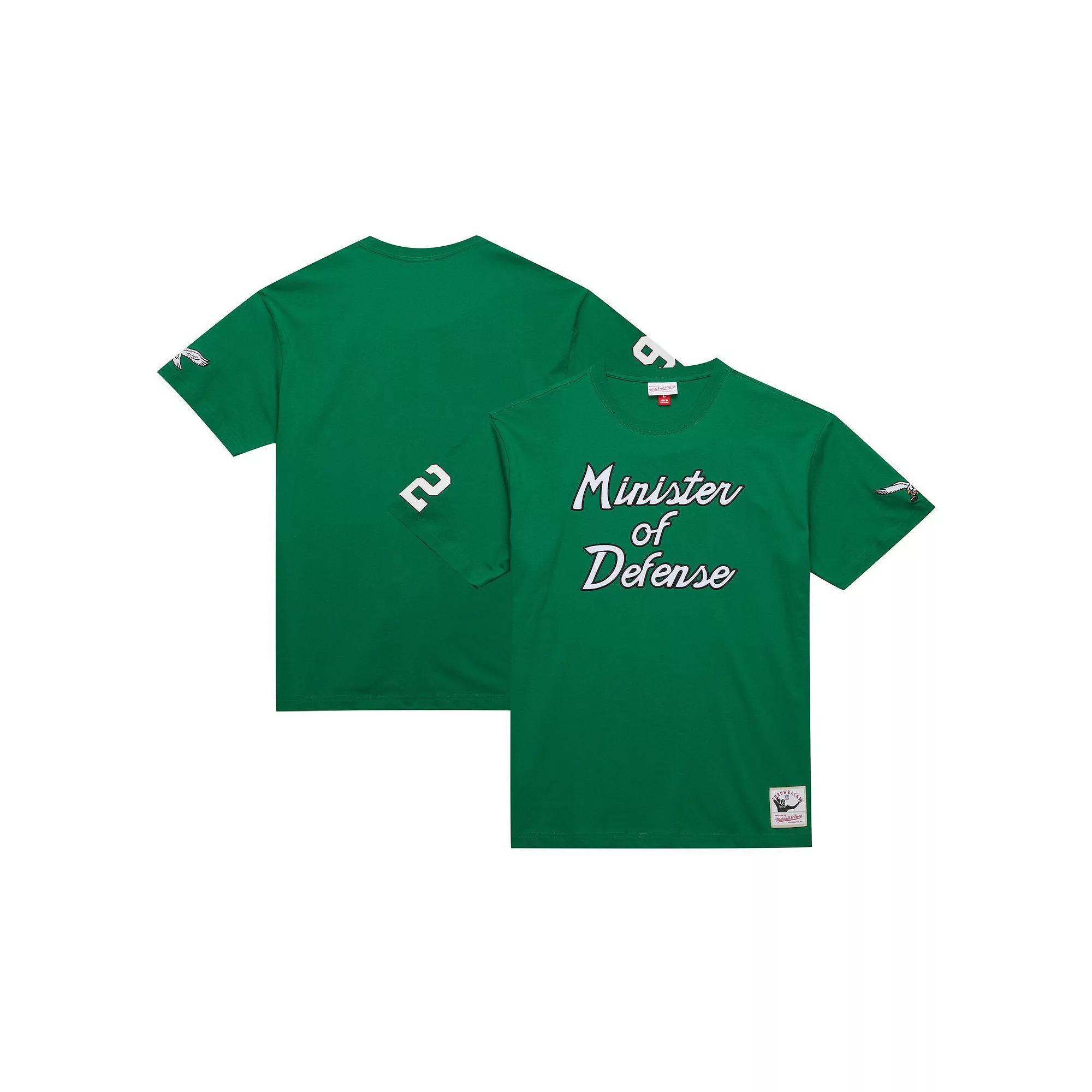 Men's Mitchell & Ness Reggie White Kelly Green Philadelphia Eagles Retired Player Nickname T-Shirt, Size: Medium Product Image
