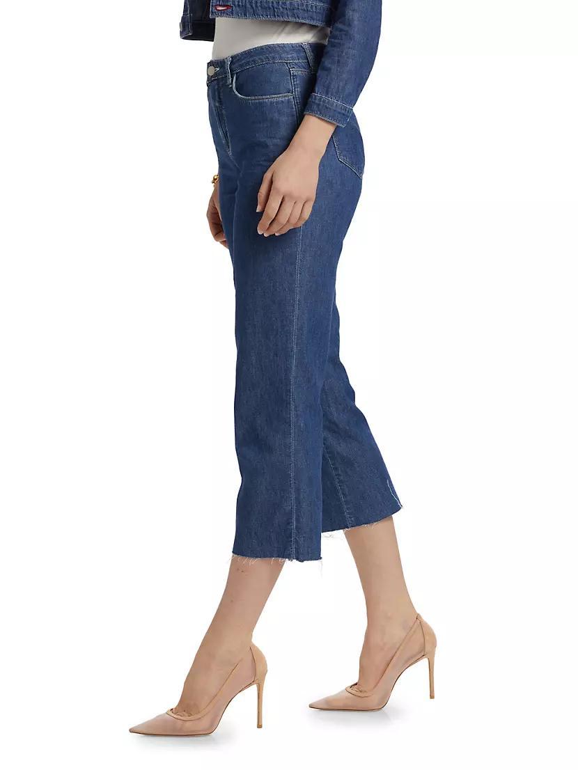 Wanda Mid-Rise Straight-Leg Crop Jeans Product Image