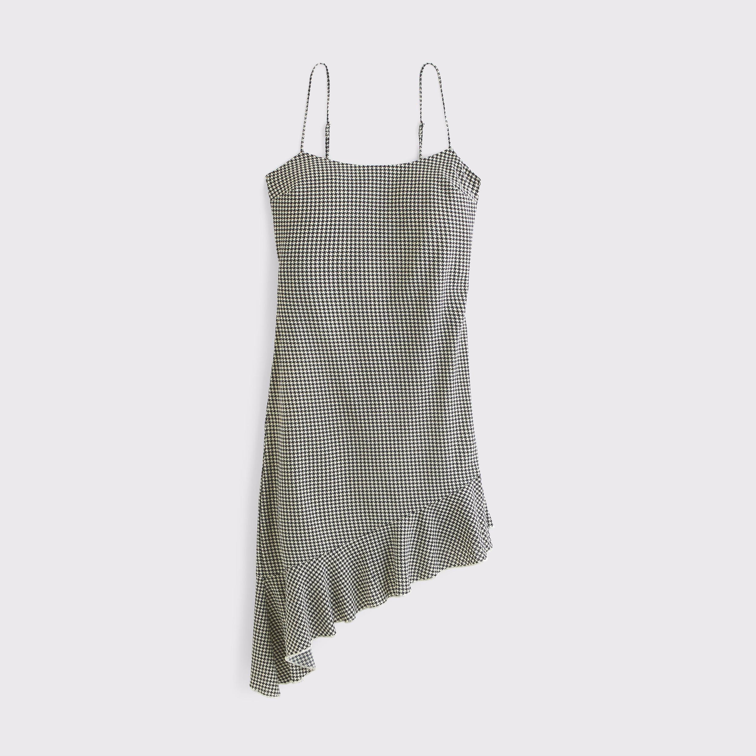 Asymmetrical Clasp-Back Midi Dress Product Image