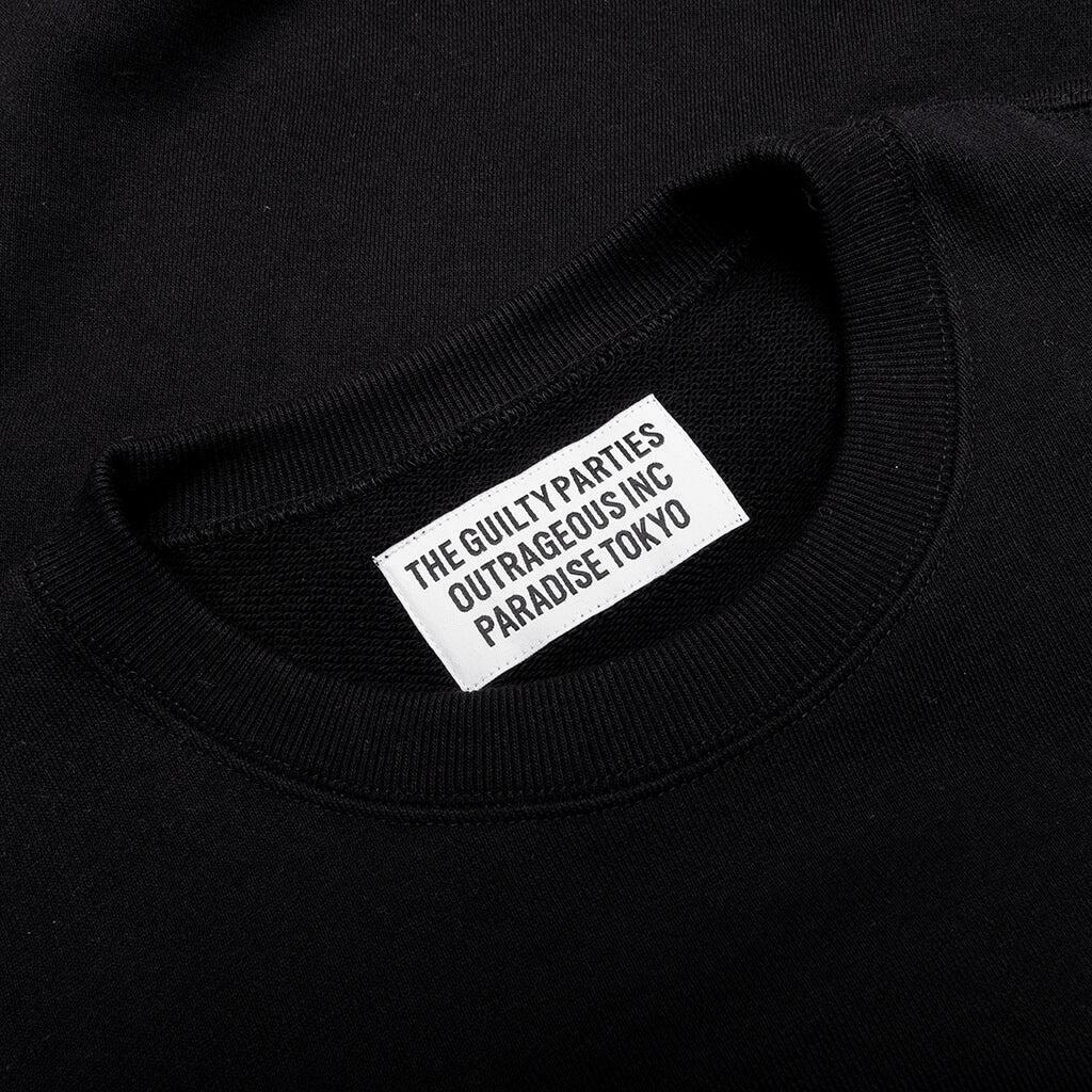 Middle Weight Crewneck Sweatshirt Type 2 - Black Male Product Image