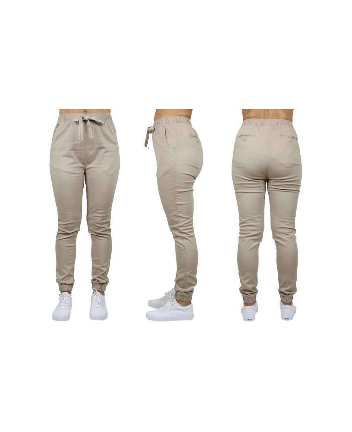 Galaxy By Harvic Womens Basic Stretch Twill Joggers Product Image