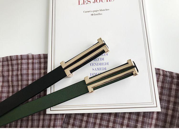 Genuine Leather Slim Belt Product Image