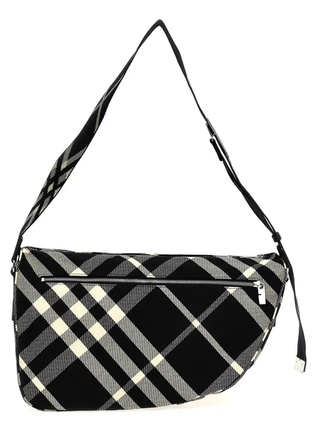 BURBERRY Shield Messenger Bag In Black Product Image