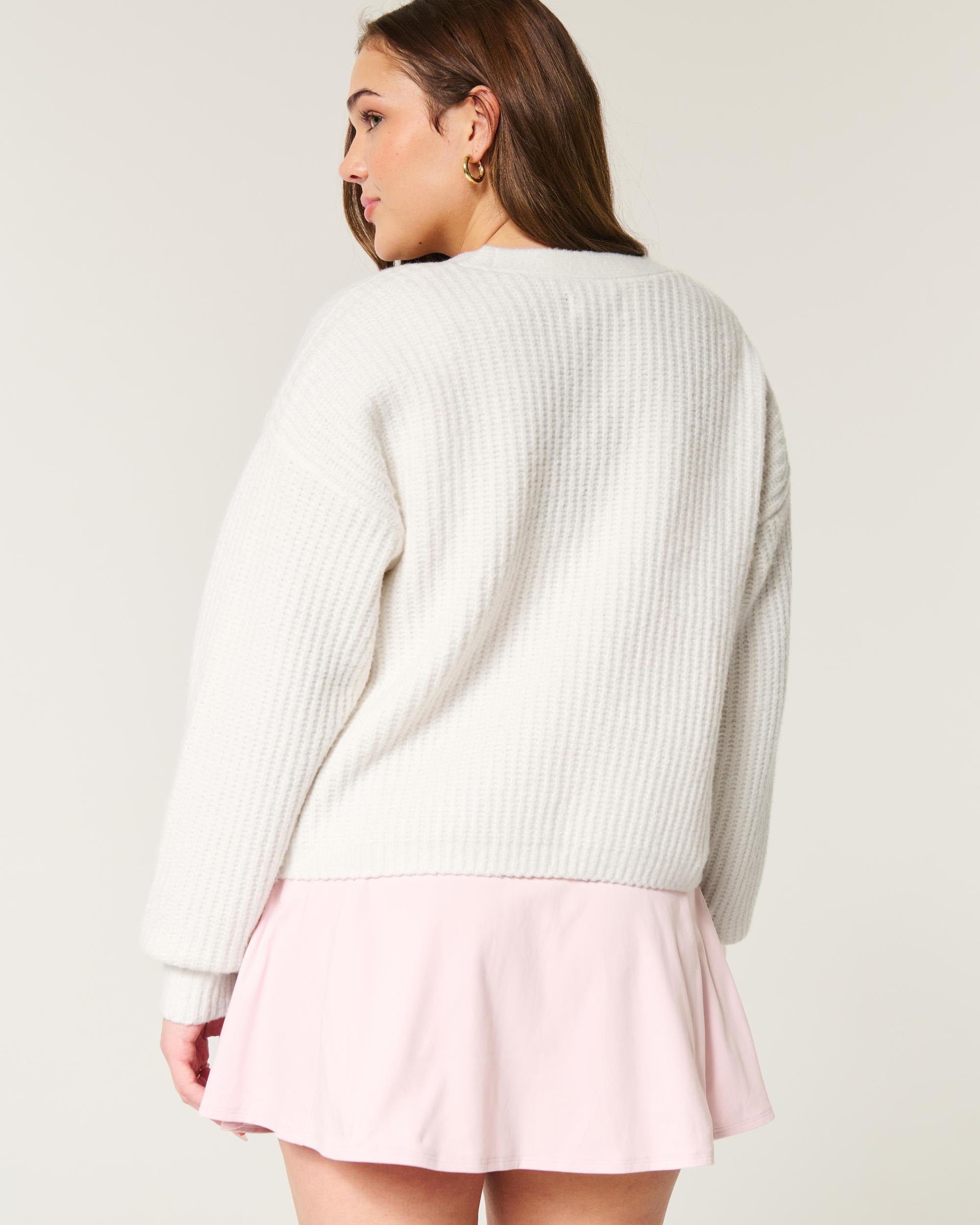 Hollister Comfy Cloud Floral No-Close Cardigan Product Image