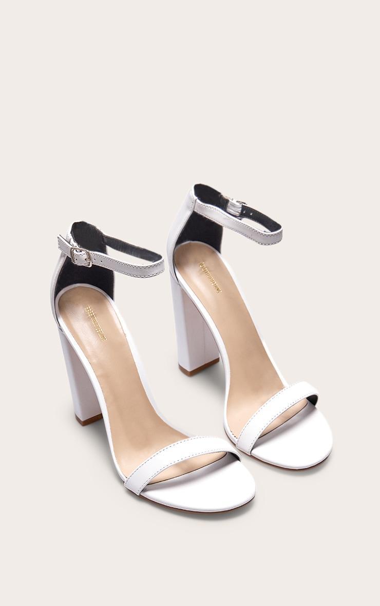 White May Blocked Heeled Sandal Product Image