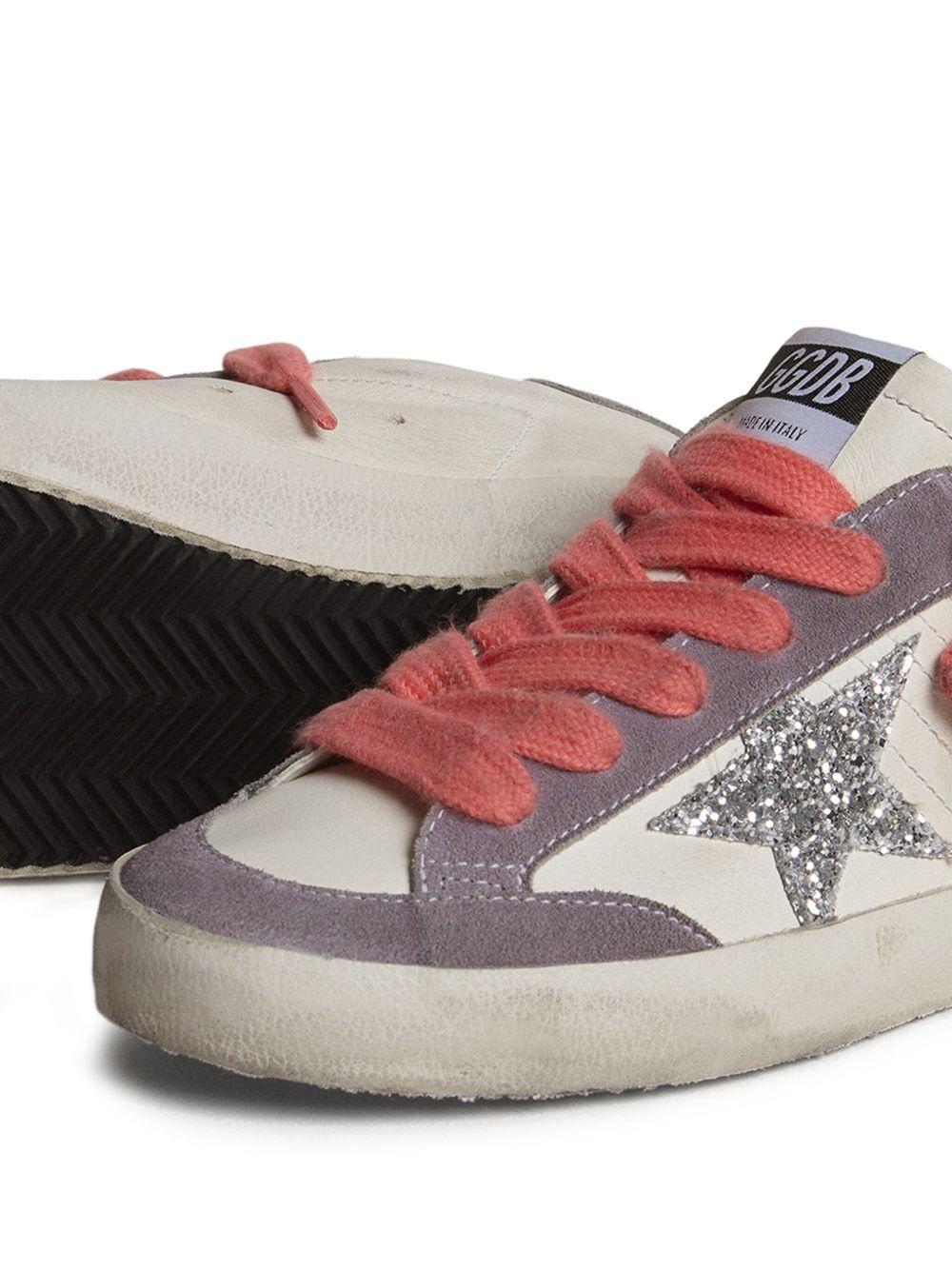 Super Star glitter-star leather sneakers Product Image