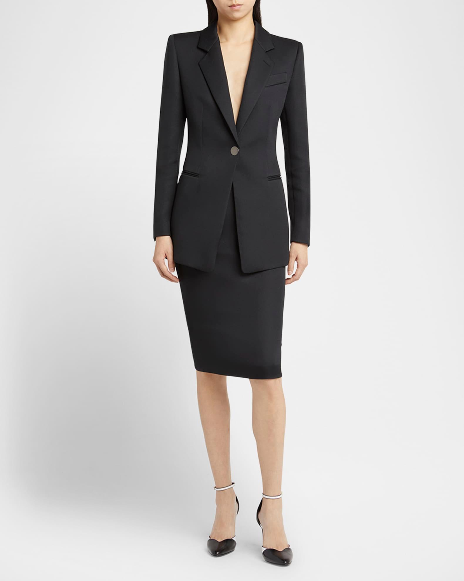 Techno Scuba One-Button Blazer Product Image