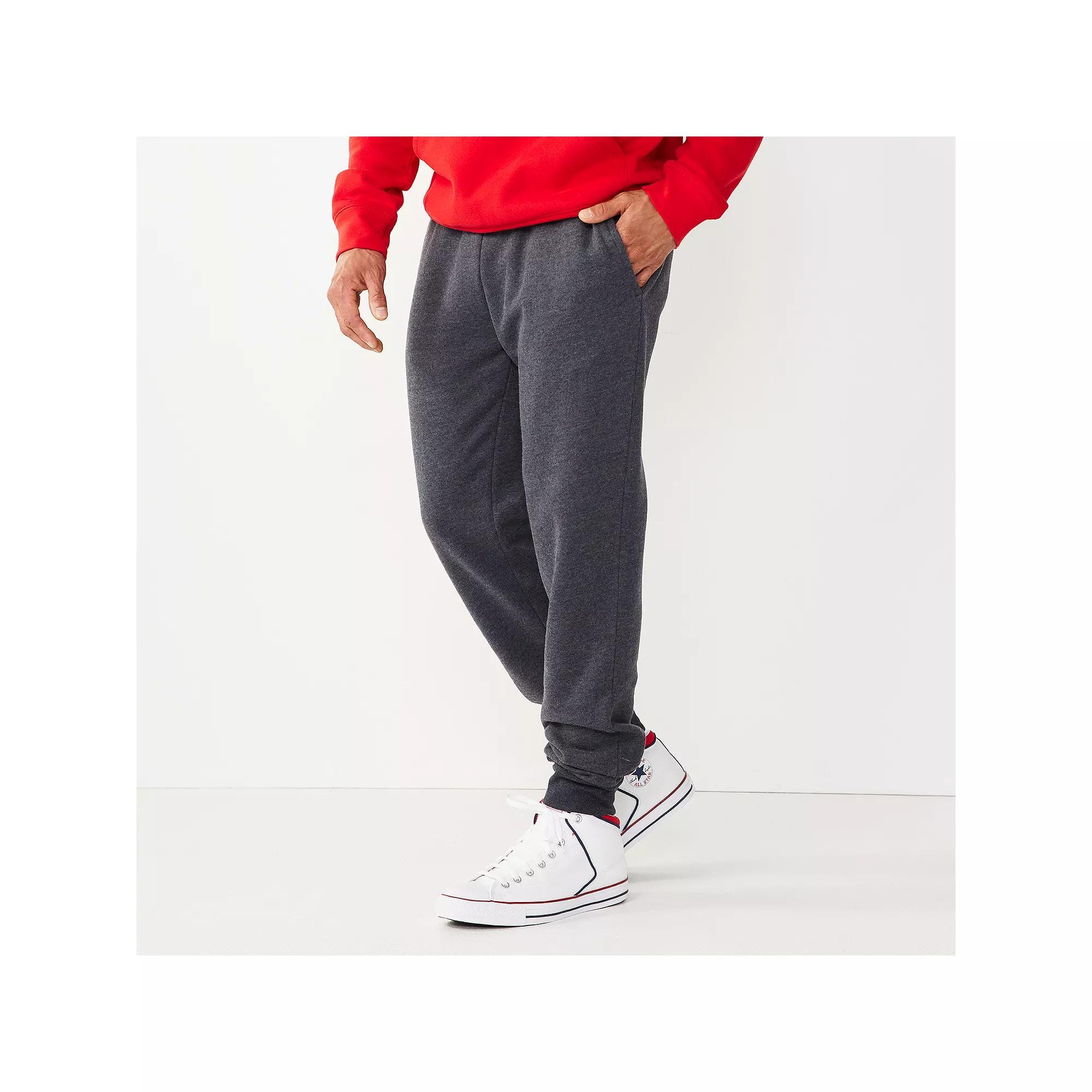 Men's Tek Gear® Ultra Soft Fleece Joggers, Size: Large, Nolan Beige Product Image