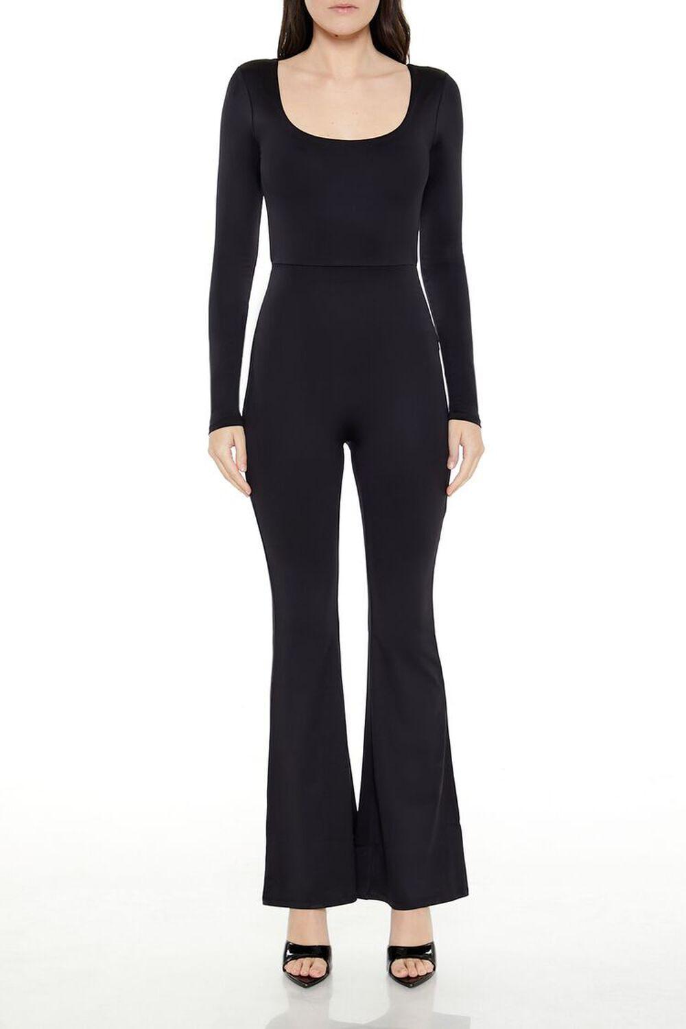 Contour Sculpt Flare Jumpsuit | Forever 21 Product Image