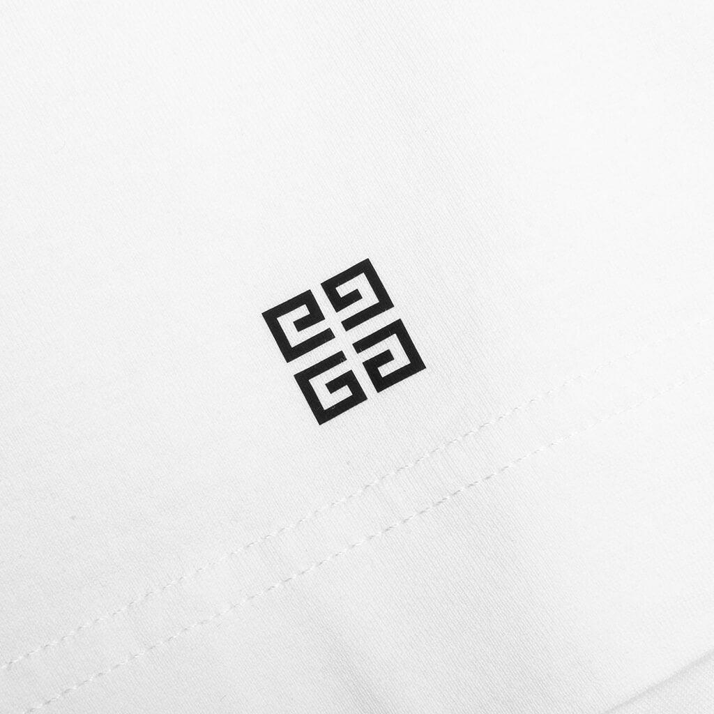 Slim Fit Reverse Print T-Shirt - White Male Product Image