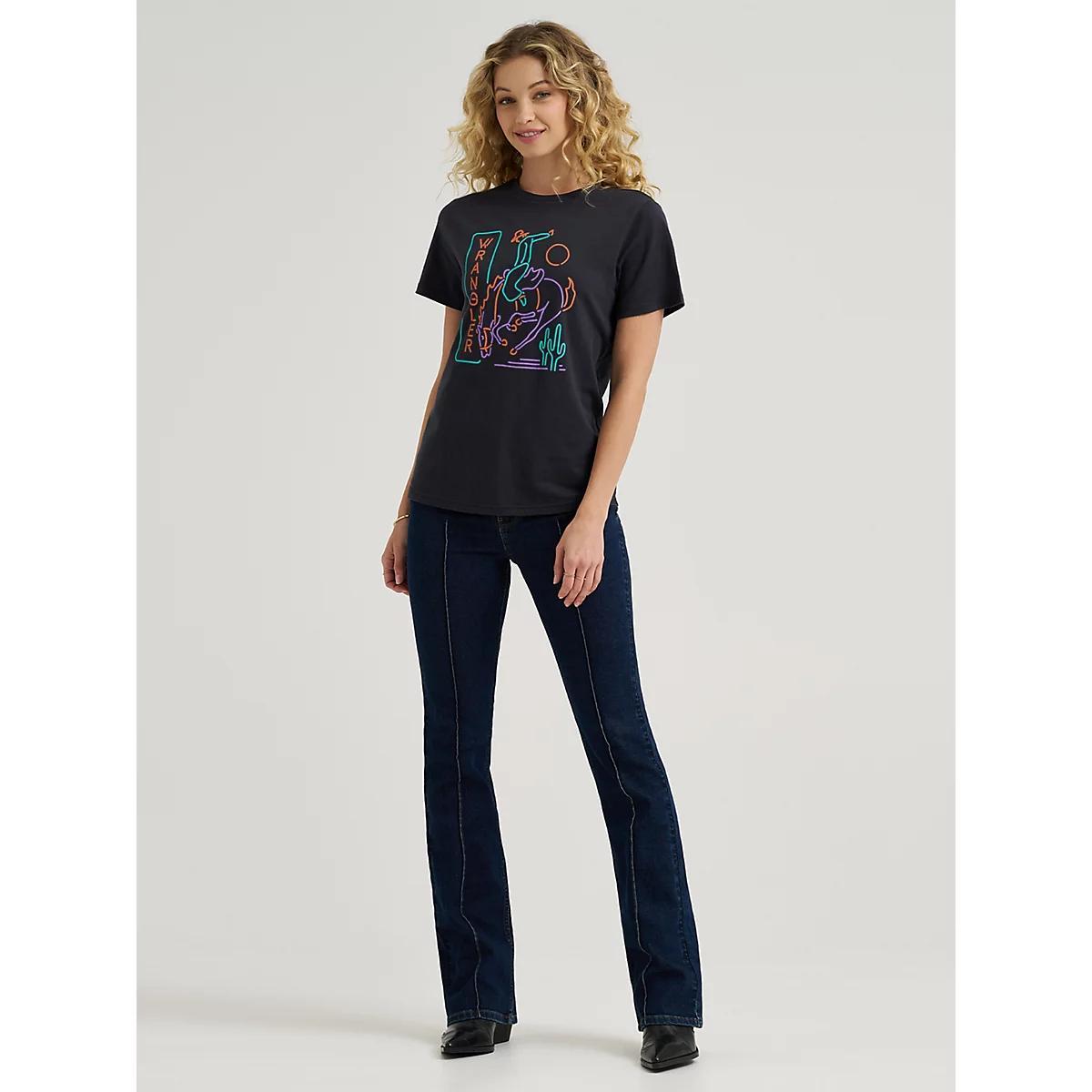 Women's Neon Sign Graphic Tee in Phantom Product Image