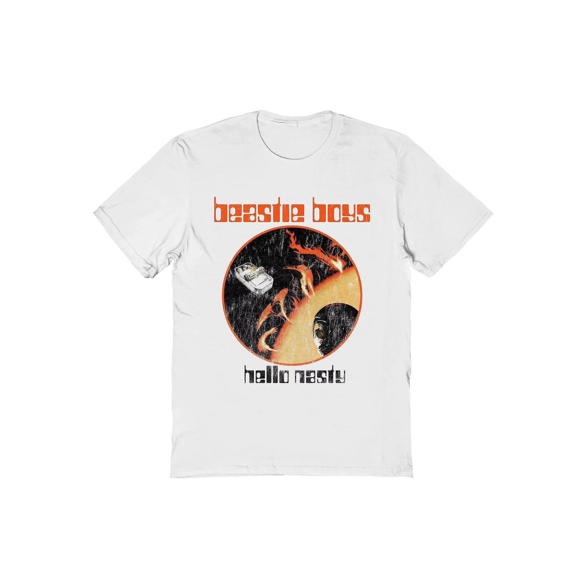 Men's Beastie Boys Hello Nasty Sun Graphic Tee, Size: XL, White Product Image