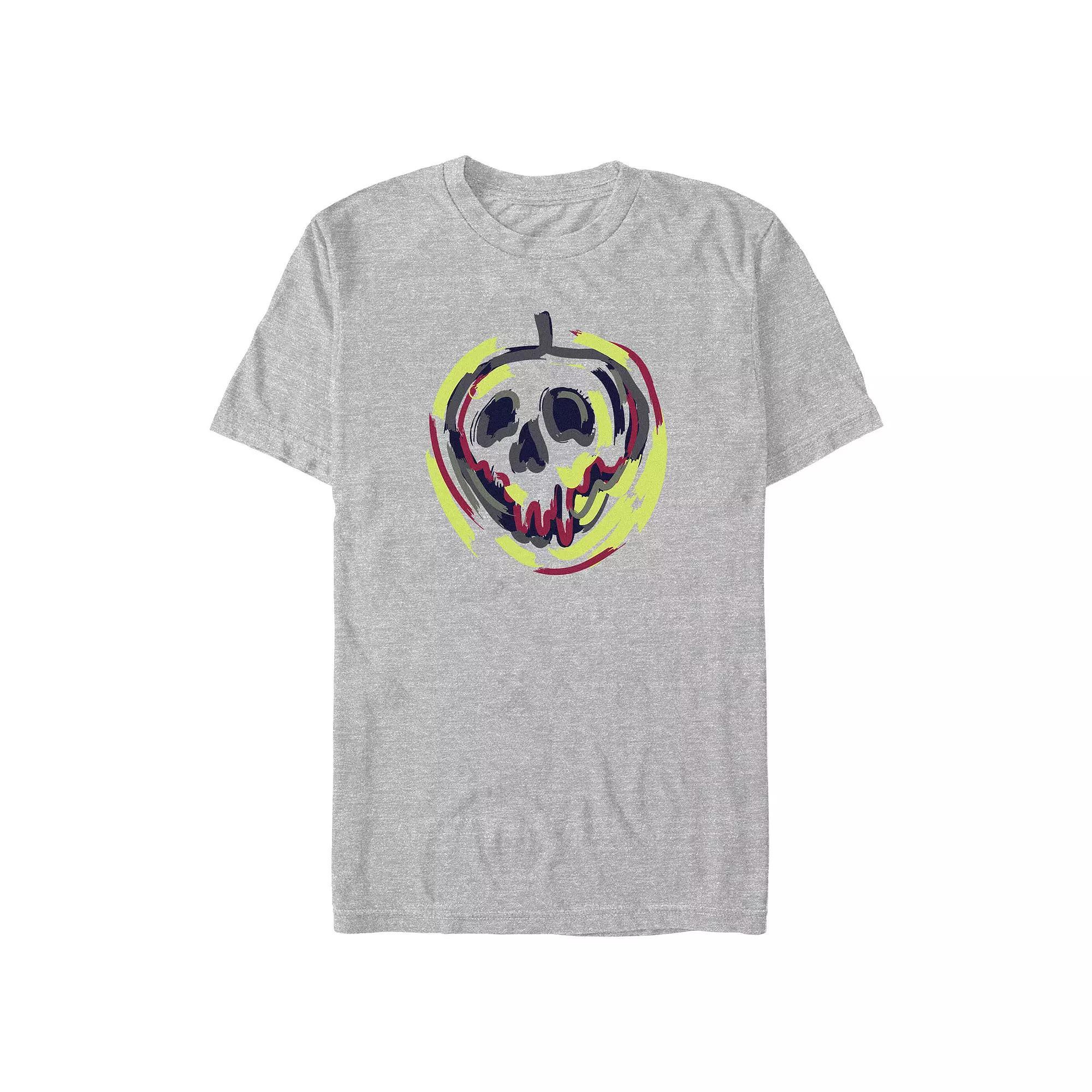 Disneys Snow White And The Seven Dwarfs Poisoned Apple Mens Graphic Tee Athletic Grey Product Image