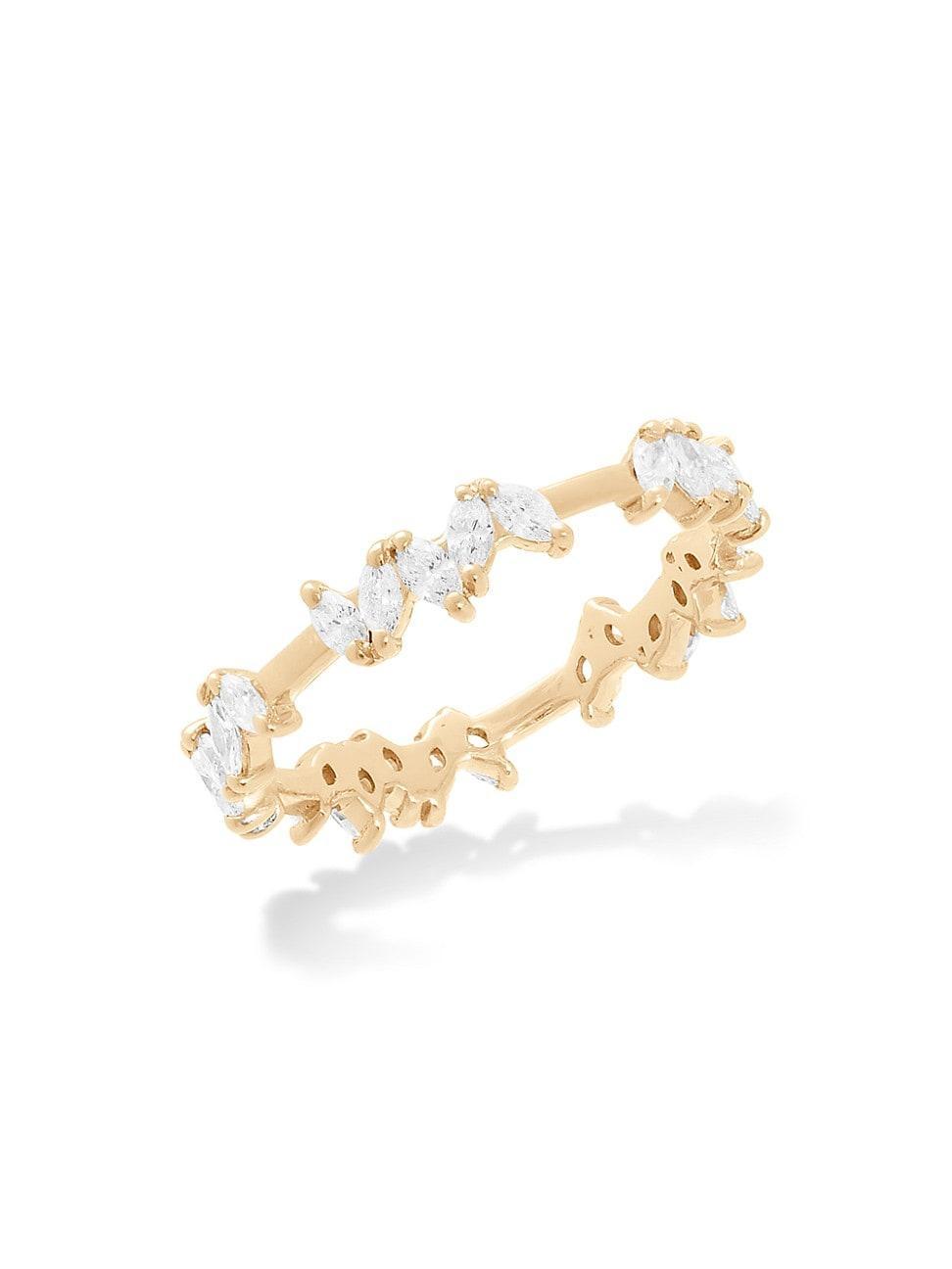 Womens 14K Gold & Diamond Flawless Fancy Ring Product Image