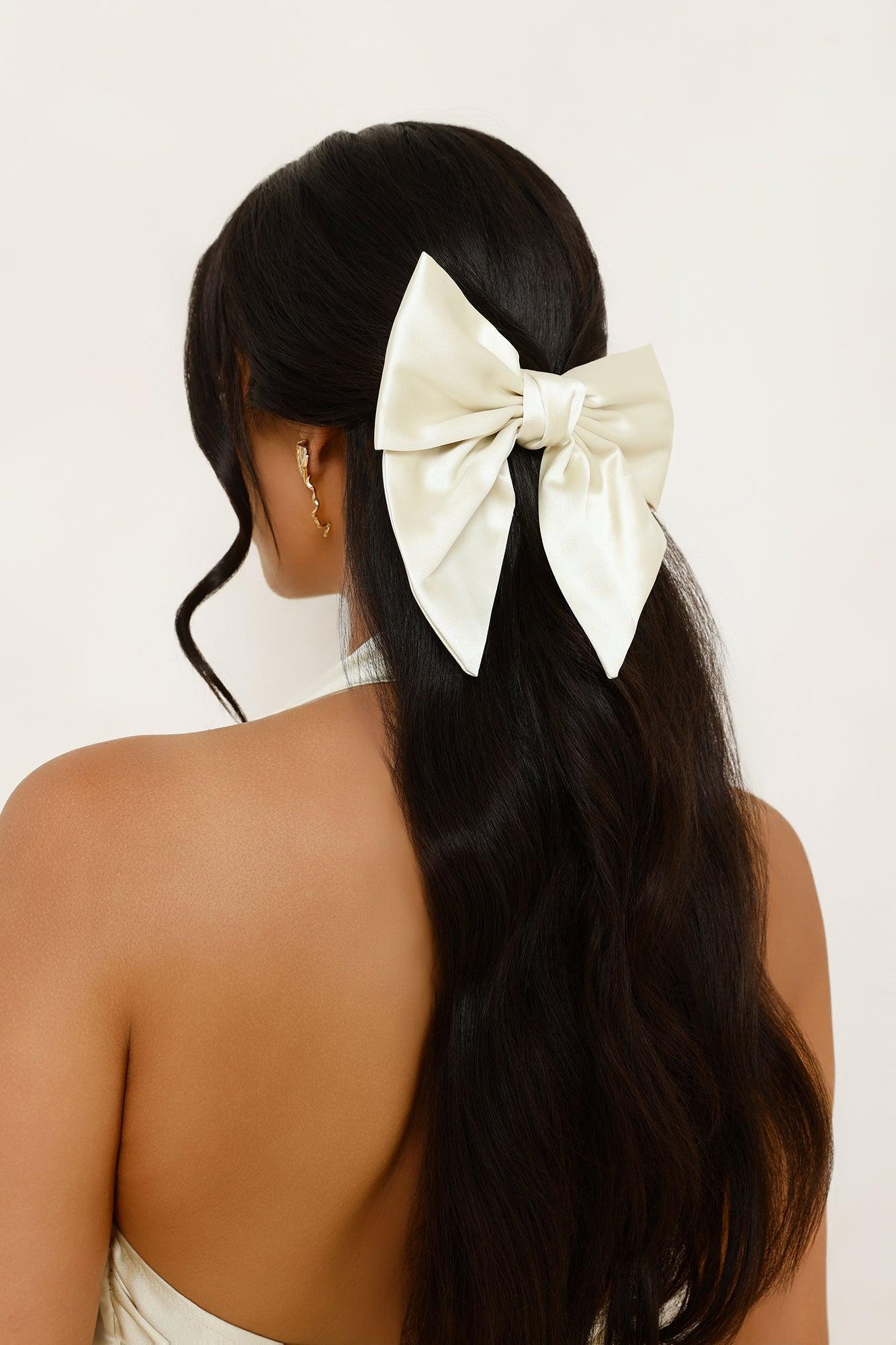 Perfect Bow Hair Clip Yellow Product Image