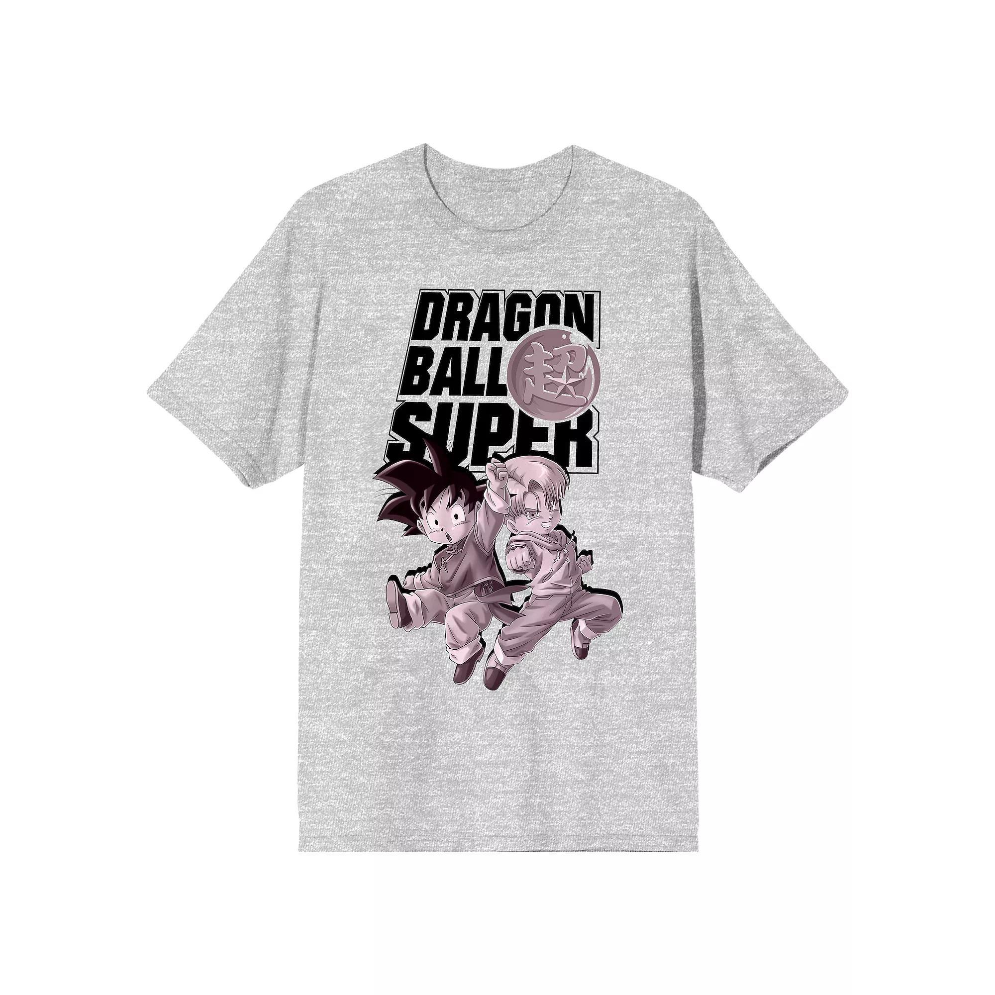 Men's Dragon Ball Super Chibi Short Sleeve Graphic T-Shirt, Size: Small, Gray Product Image