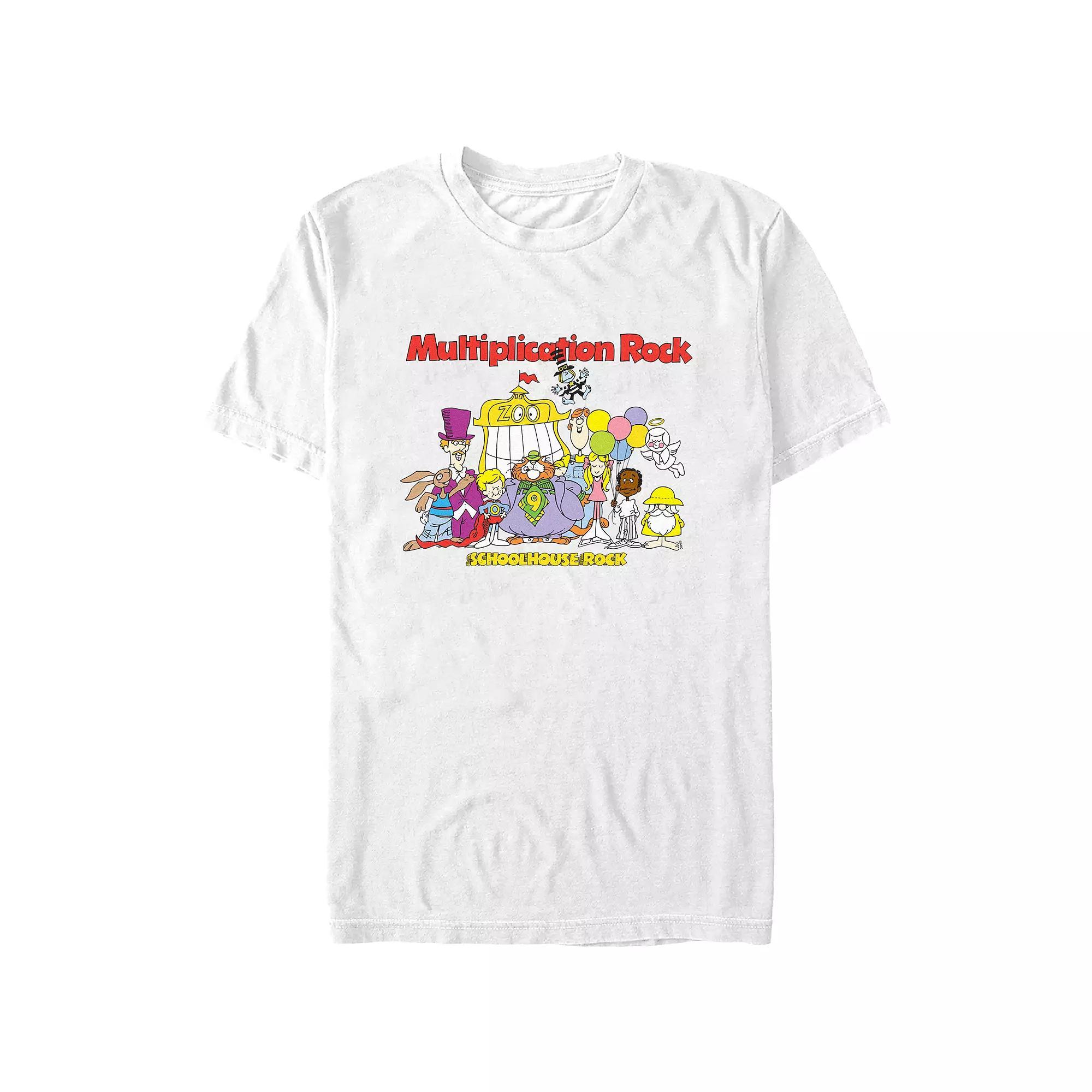 Men's Schoolhouse Rock! Multiplication Rock Graphic Tee, Size: Medium, White Product Image
