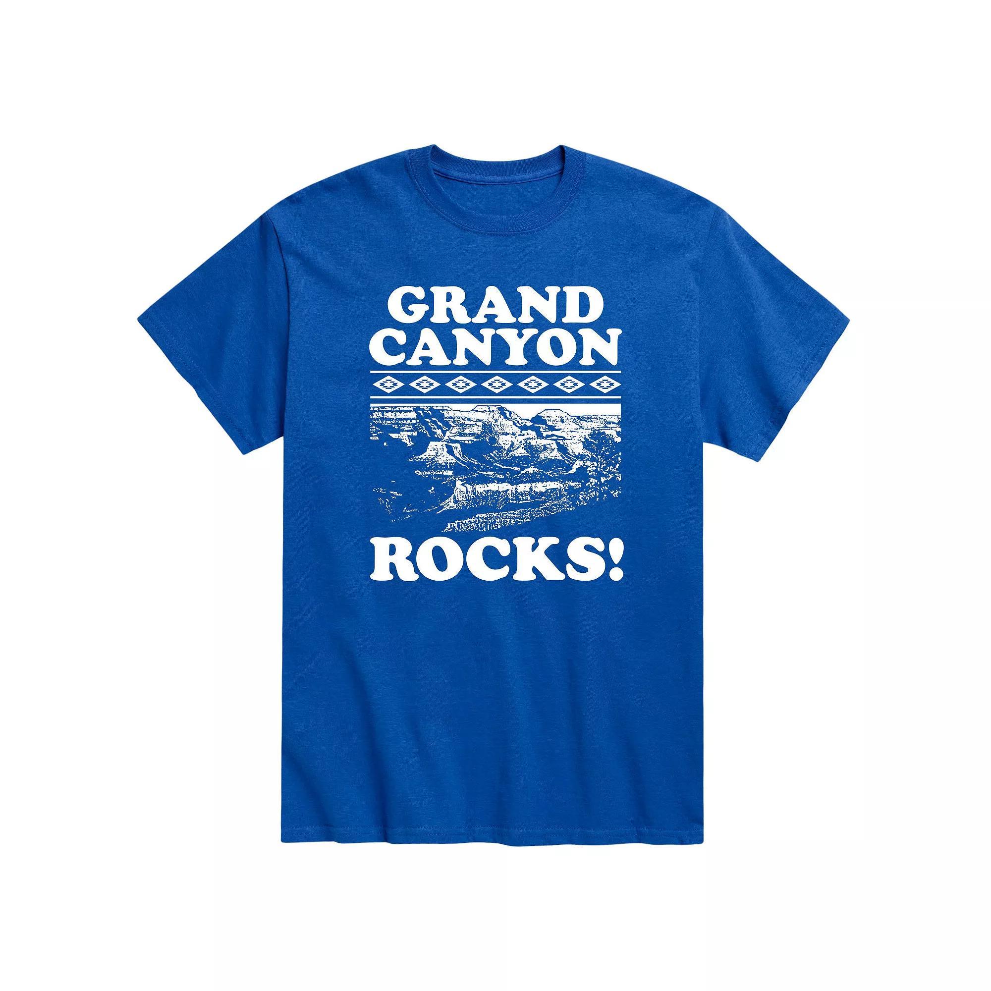 Men's Grand Canyon Rocks Tee, Size: Large, Royal Blue Product Image