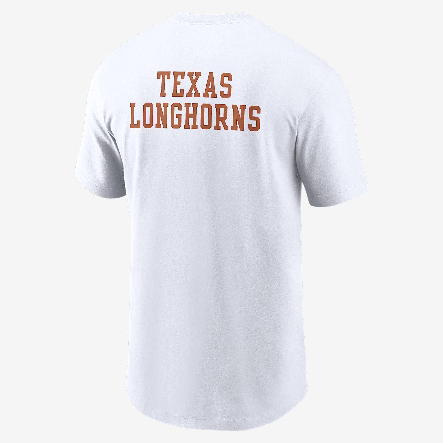 Texas 2-Hit Stacked Men's Nike College T-Shirt Product Image