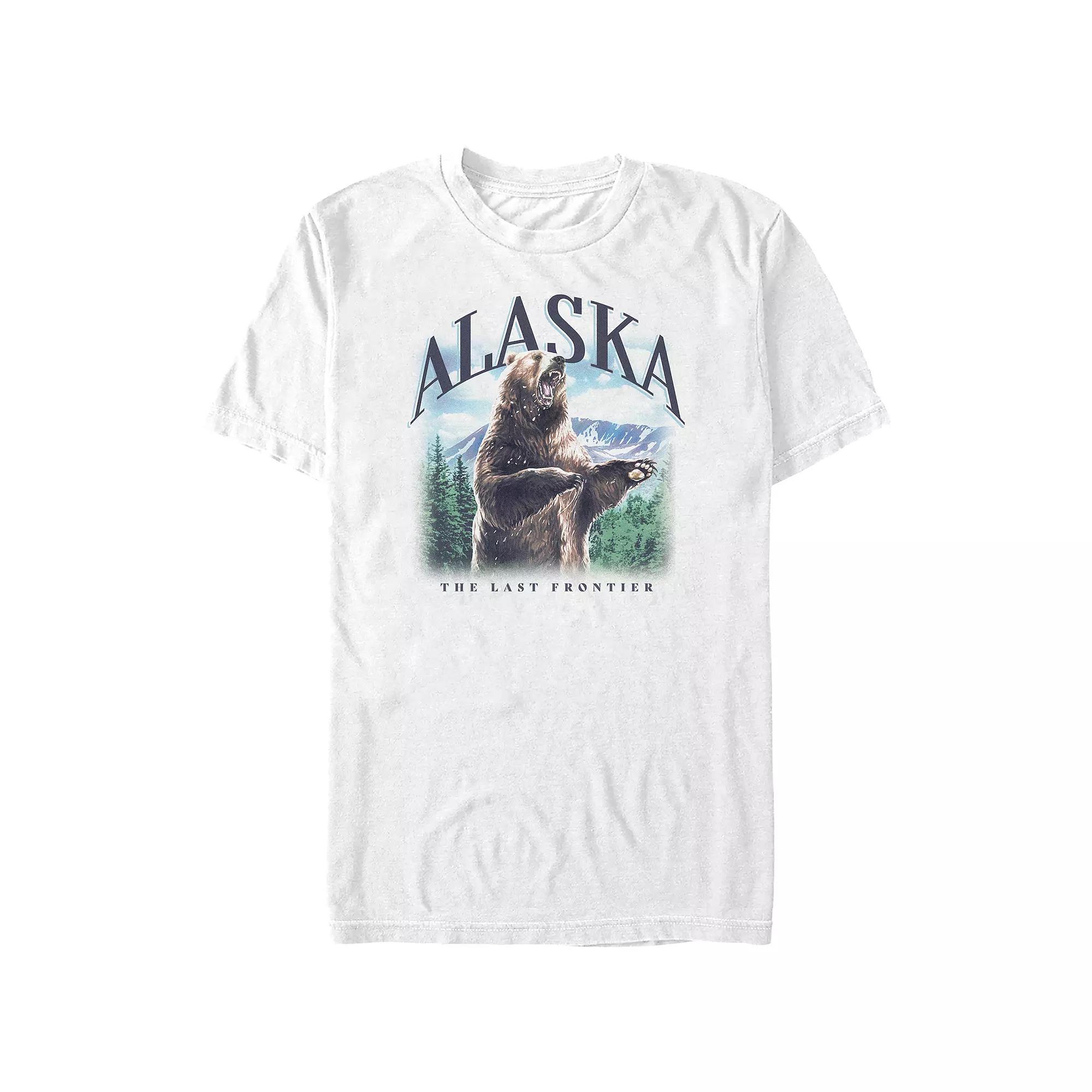 Big & Tall Alaska The Last Frontier Graphic Tee, Men's, Size: 4XL Tall, White Product Image