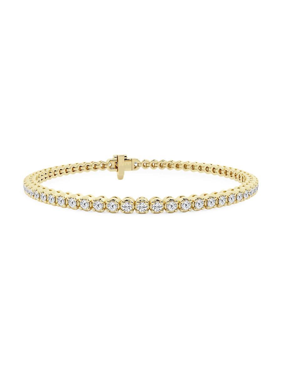 Womens Platinum & Round Lab-Grown Diamond 4-Prong Tennis Bracelet/1.00-10.00 TCW Product Image