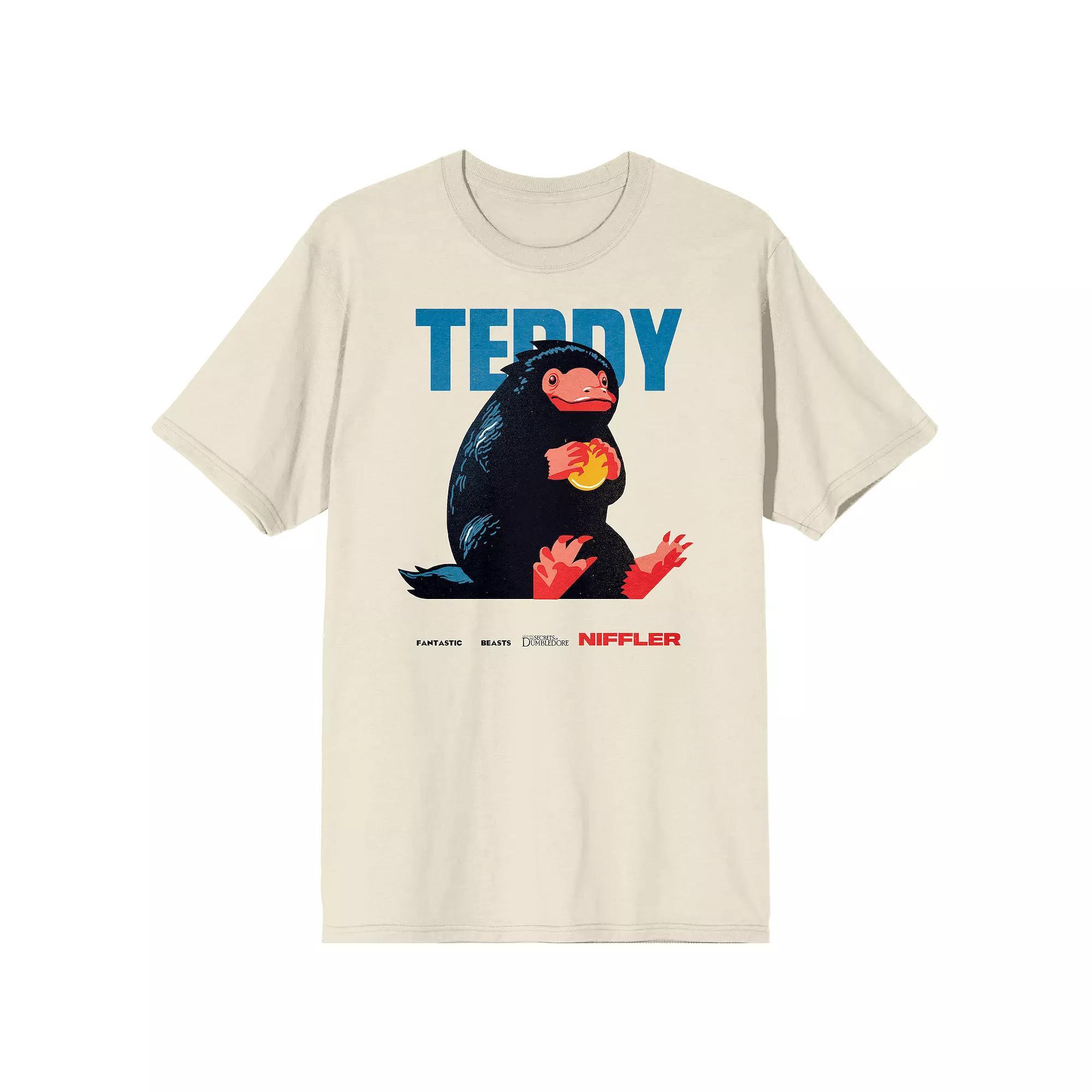 Men's Fantastic Beasts Teddy Graphic Tee, Size: Medium, White Product Image