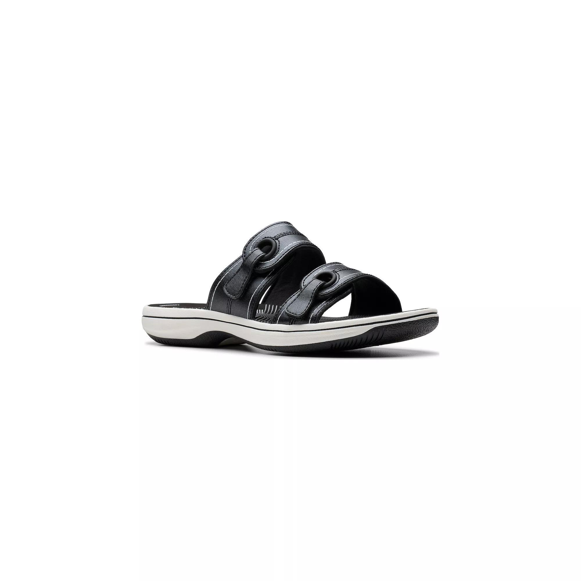 Clarks® Breeze Maye Cloudstepper Women's Flip Flop Sandals, Size: 12, Black Product Image