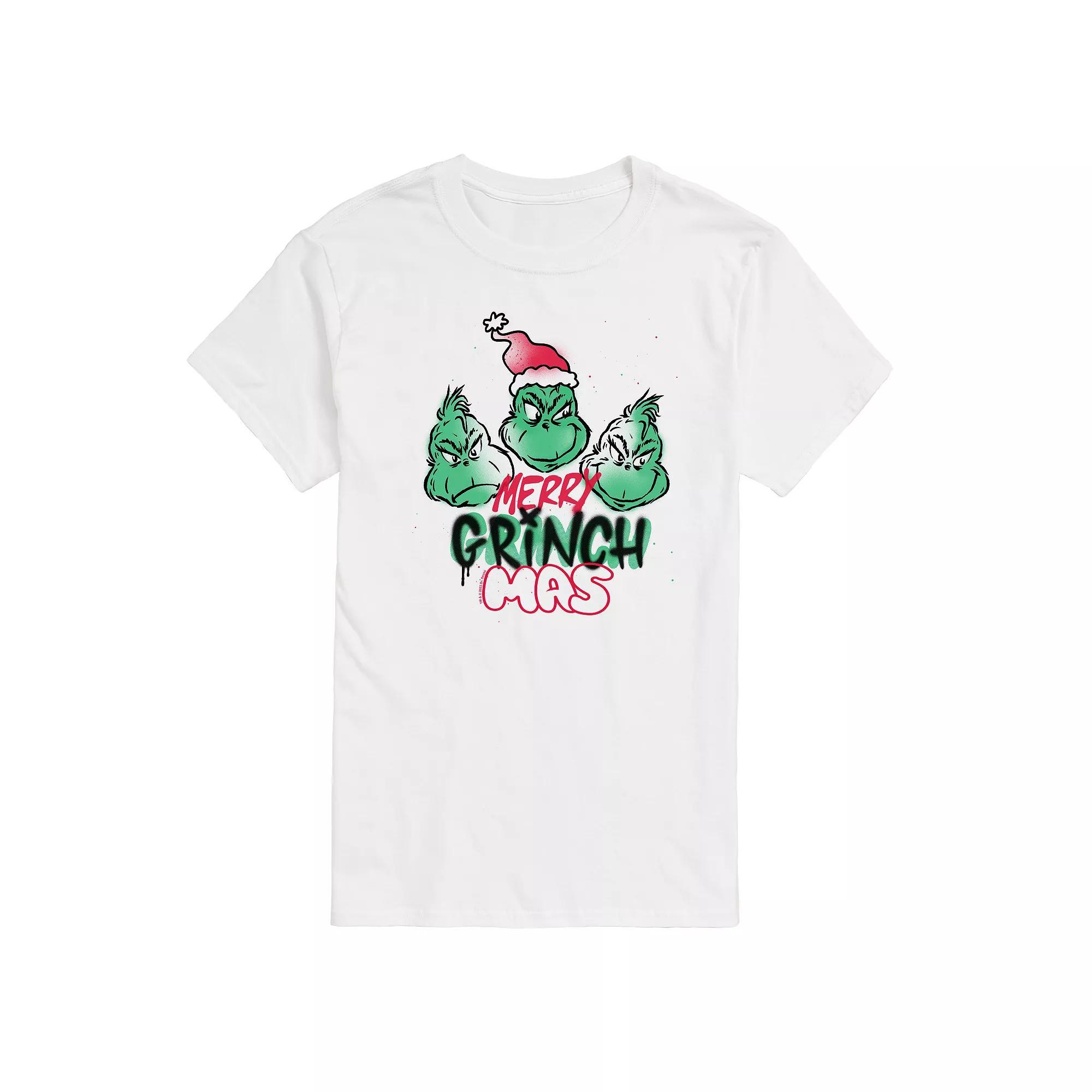 Mens Dr. Seuss The Grinch Merry Grinchmas Graphic Tee Product Image