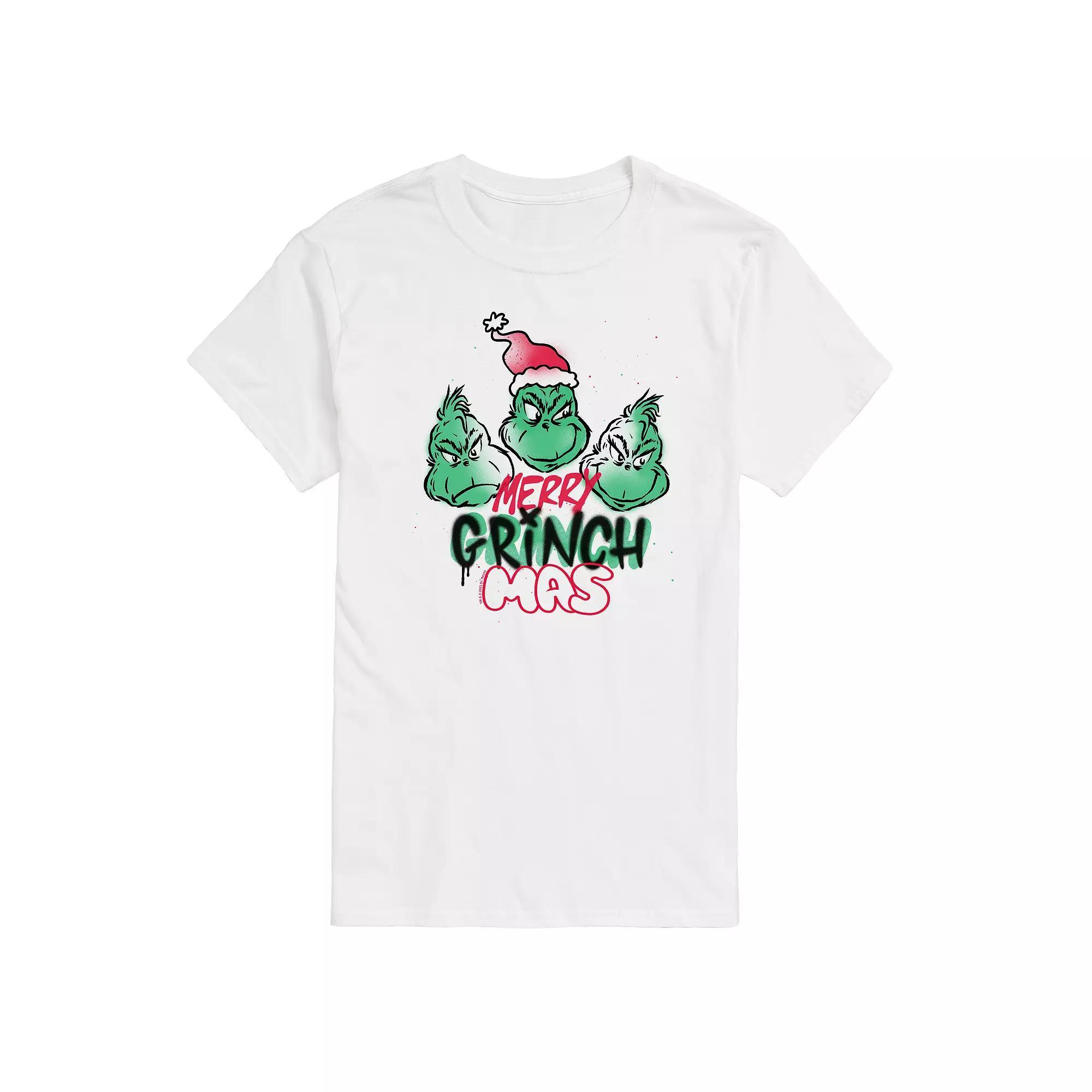 Mens Dr. Seuss The Grinch Merry Grinchmas Graphic Tee Product Image