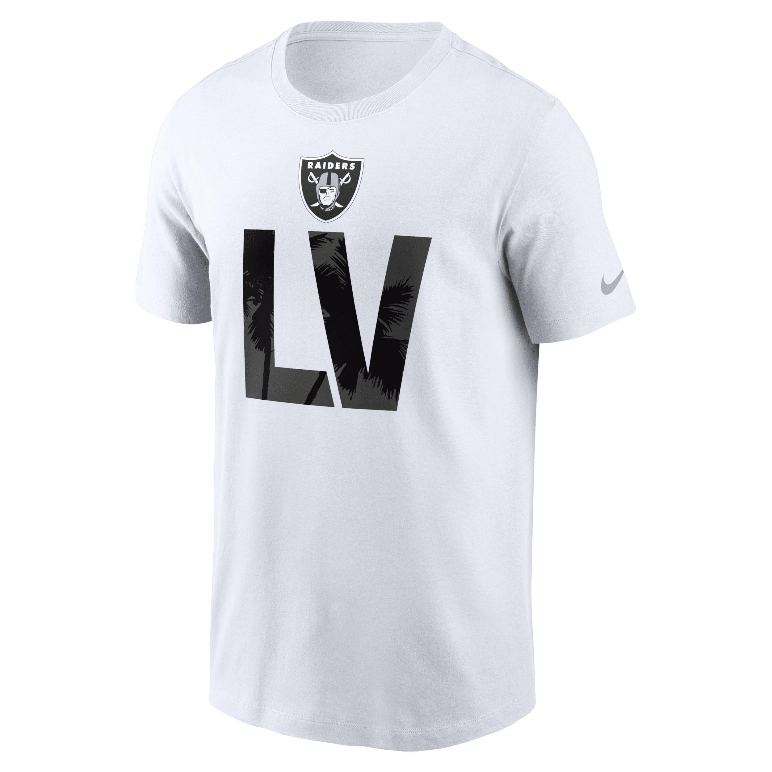 Men's Nike  White Las Vegas Raiders Local Essential T-Shirt, Size: Small, Lvr White Product Image