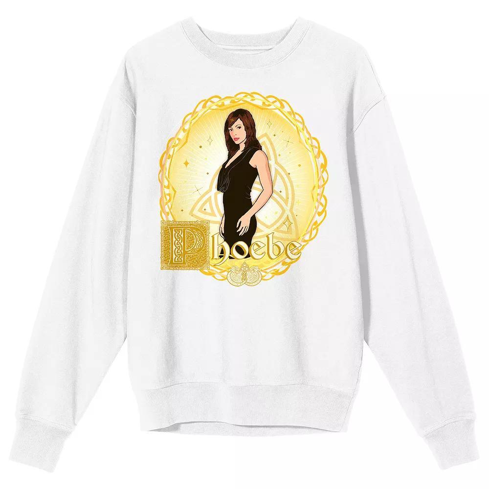 Men's Bioworld Charmed 1998 Phoebe Halliwell Portrait Long Sleeve Graphic Tee, Size: Large 30, White Product Image