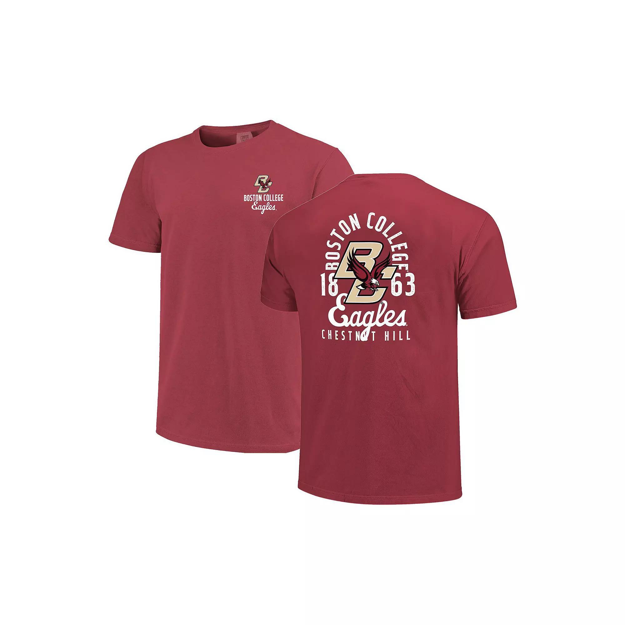 Men's Maroon Boston College Eagles Comfort Colors Mascot Overlay T-Shirt, Size: 3XL, Red Product Image