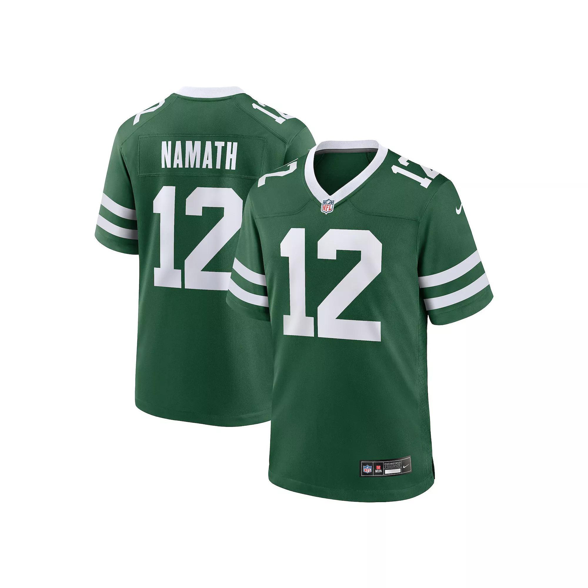 Men's Nike Joe Namath Legacy Green New York Jets Game Jersey, Size: XL Product Image