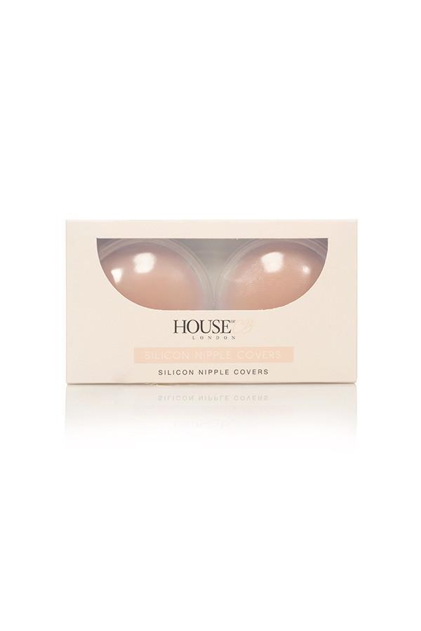  silicon reusable nipple covers - beige Product Image
