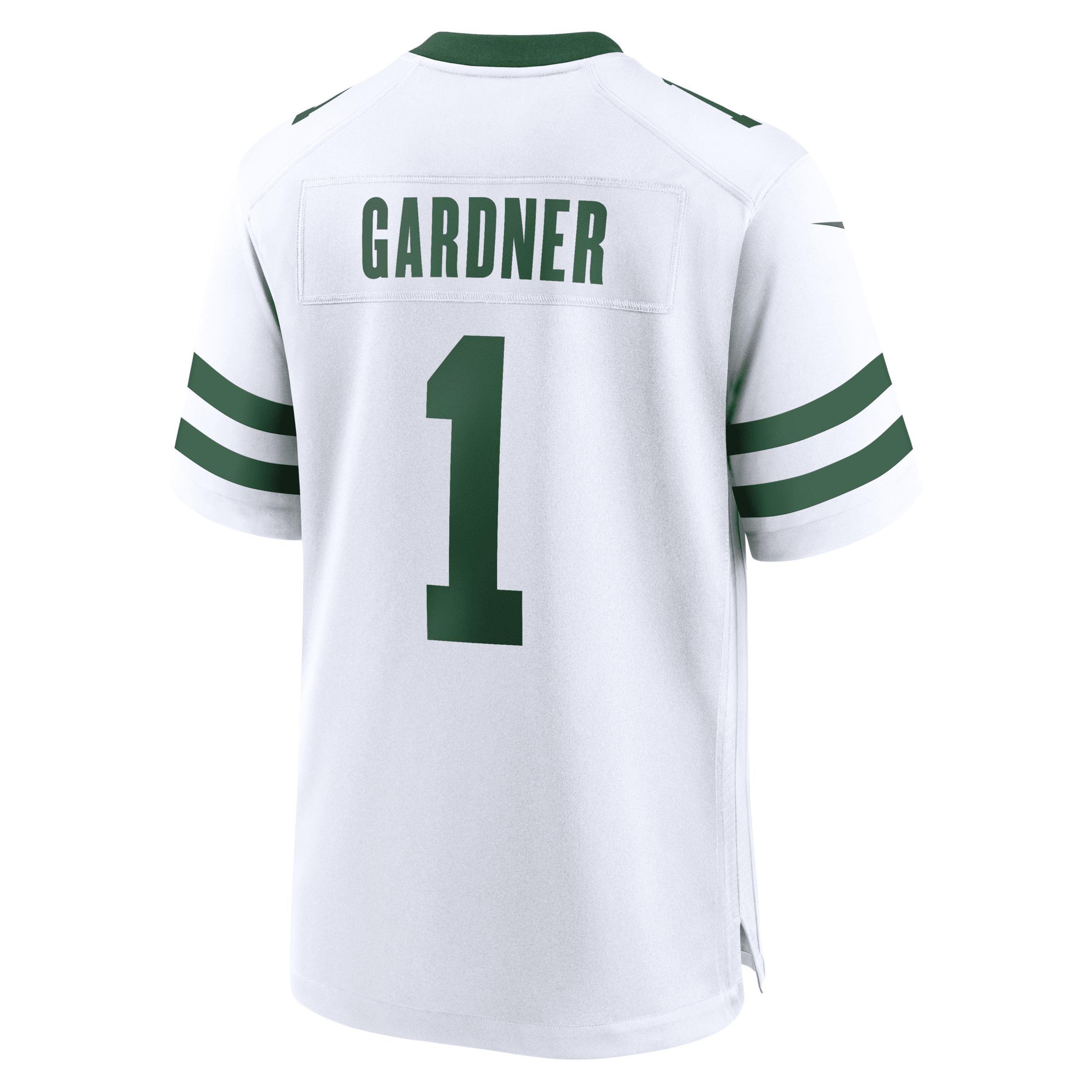 Men's Nike Ahmad Sauce Gardner Legacy White New York Jets Game Jersey, Size: Medium Product Image