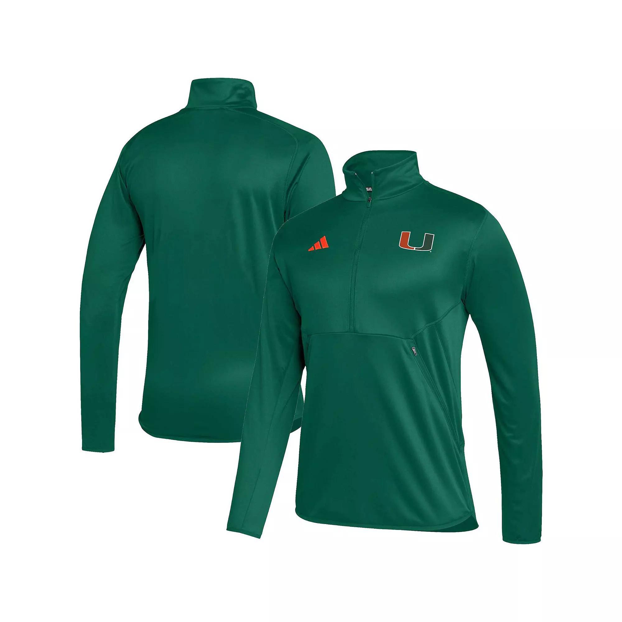 Men's adidas Black Indiana Hoosiers 2023 Sideline AEROREADY Half-Zip Top, Size: Small Product Image