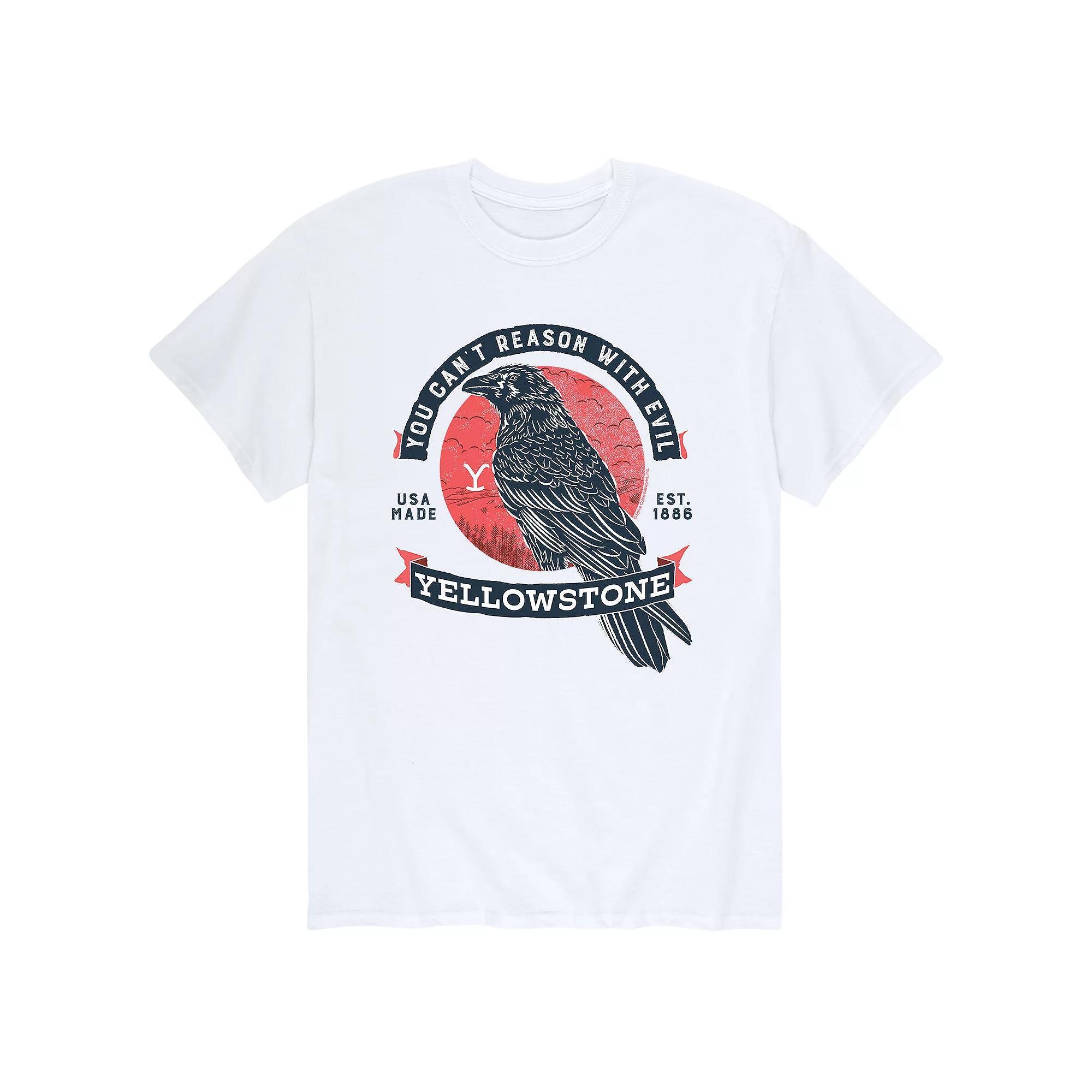 Mens Yellowstone You Cant Reason With Evil Crow Tee Product Image